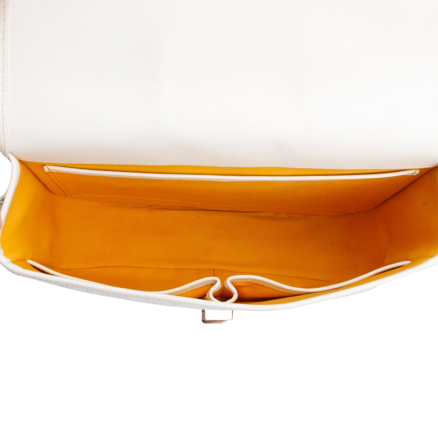 Goyard 2021 White Leather & Monogram Canvas Belvedere II MM Crossbody Bag