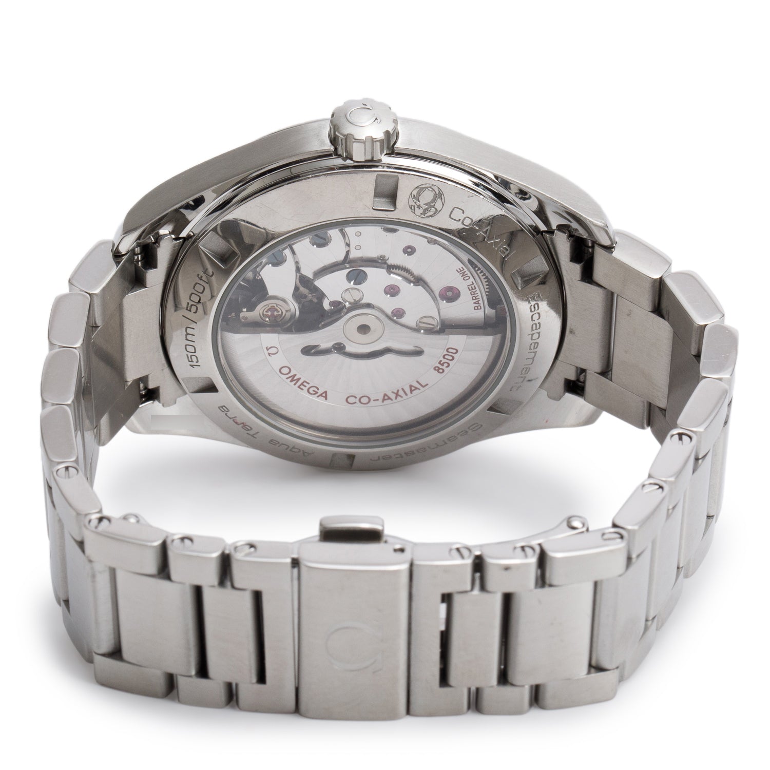 Omega Stainless Steel Seamaster Aqua Terra 150M Co-Axial Chronometer 41.5 MM Automatic Watch Silver Dial w/ Box & Papers