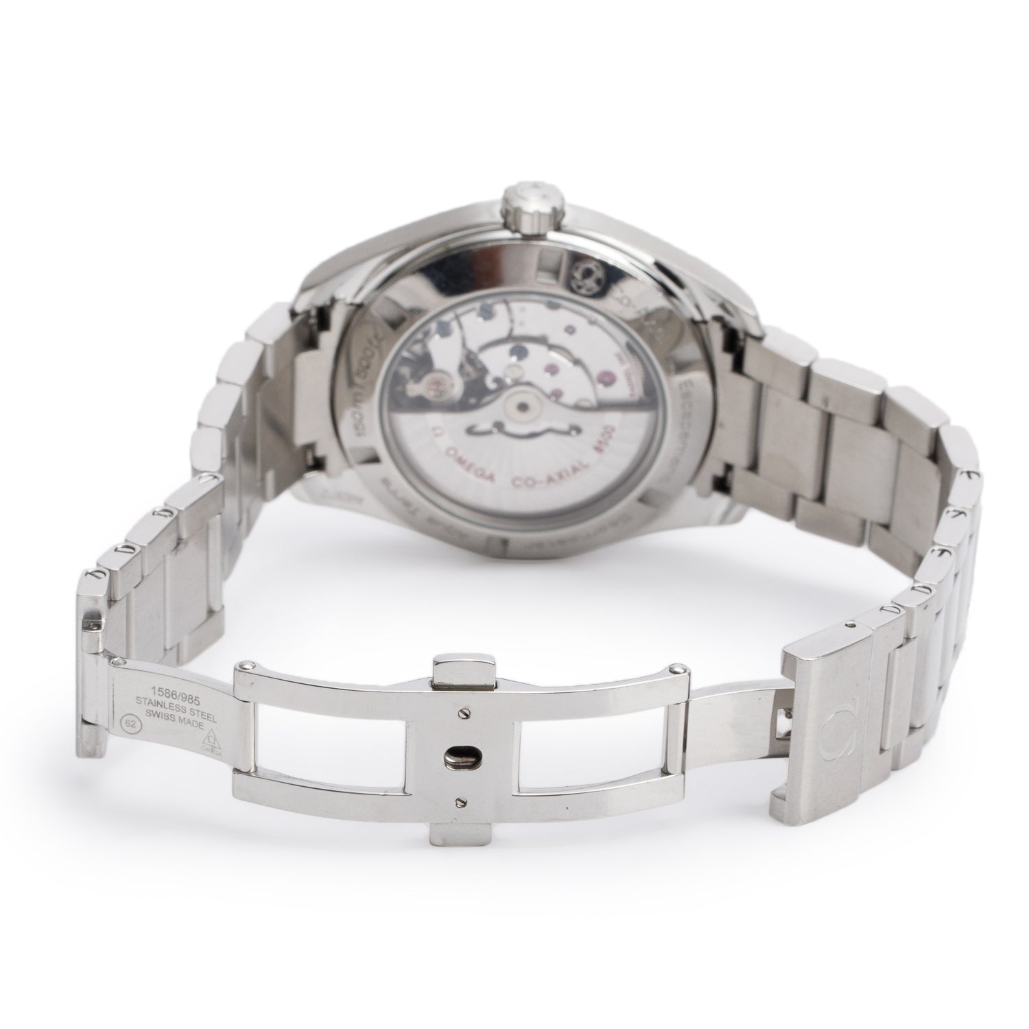 Omega Stainless Steel Seamaster Aqua Terra 150M Co-Axial Chronometer 41.5 MM Automatic Watch Silver Dial w/ Box & Papers