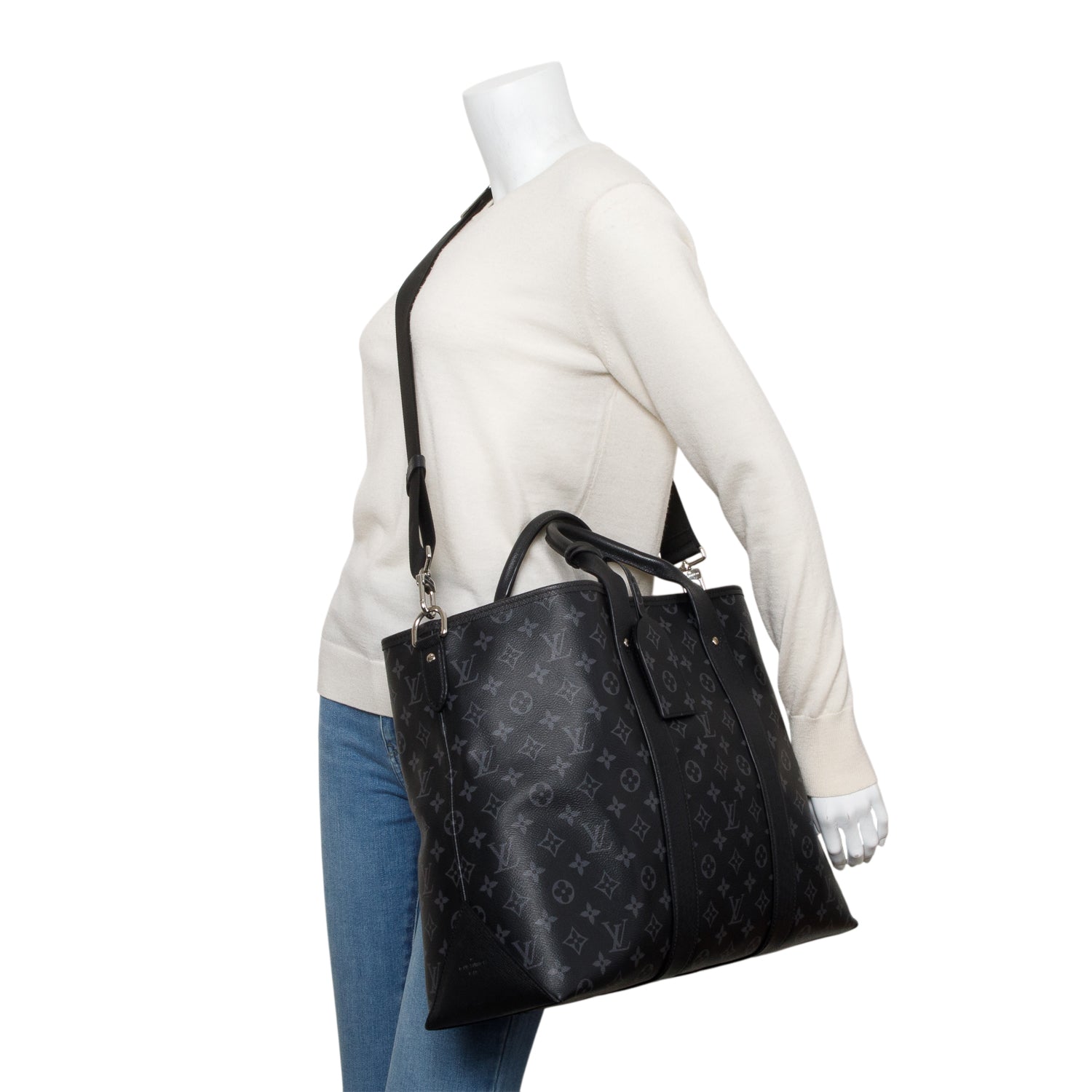 Louis Vuitton Monogram Eclipse Weekend Tote NM w/ Strap