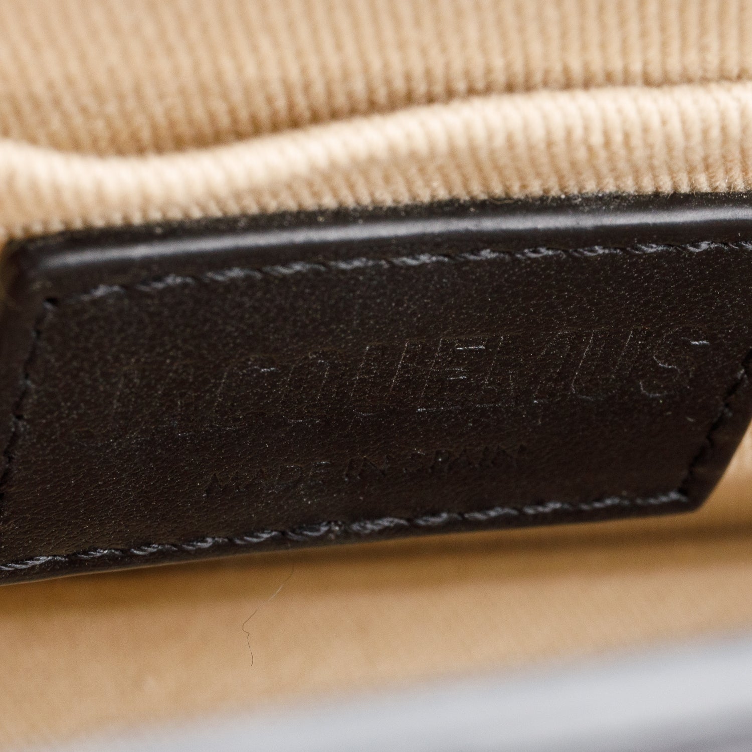 Jacquemus Black Leather Le Sac Rond Bag w/ Strap