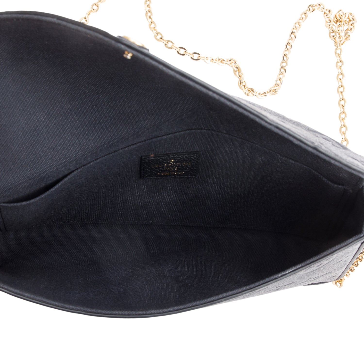 Louis Vuitton Black Monogram Empreinte Leather Felicie Pochette