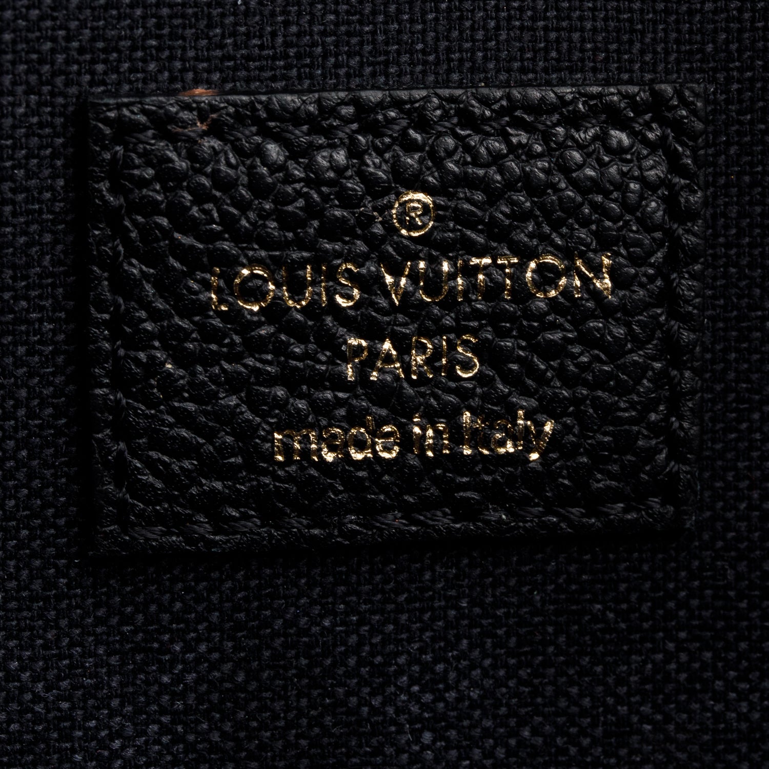 Louis Vuitton Black Monogram Empreinte Leather Felicie Pochette