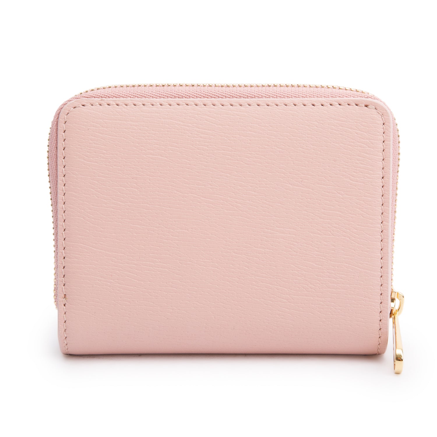 Gucci Pink Leather Mini Wallet with Gucci Script w/ Box