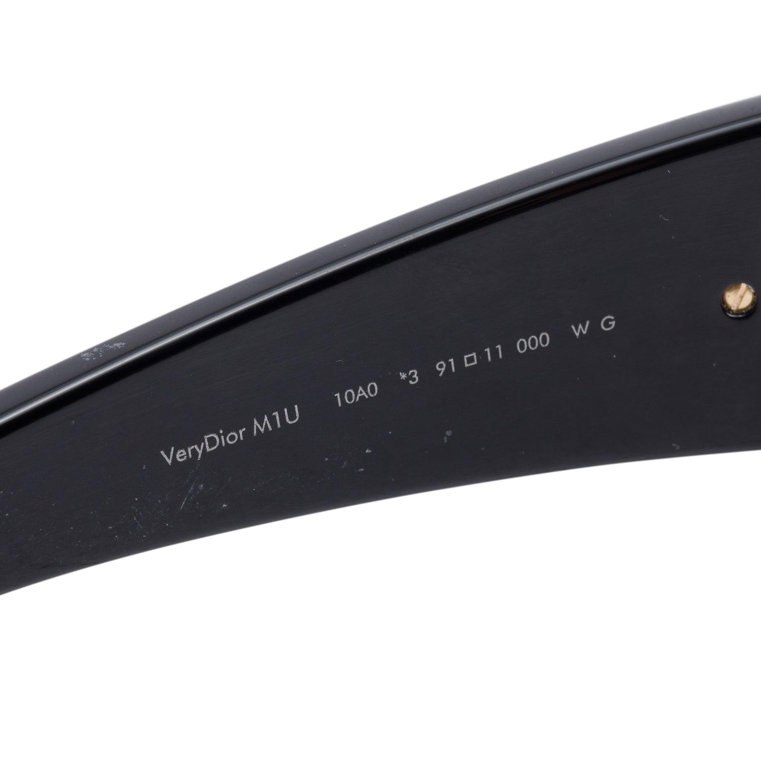 Christian Dior Black Acetate VeryDior M1U Mask Sunglasses w/ Box
