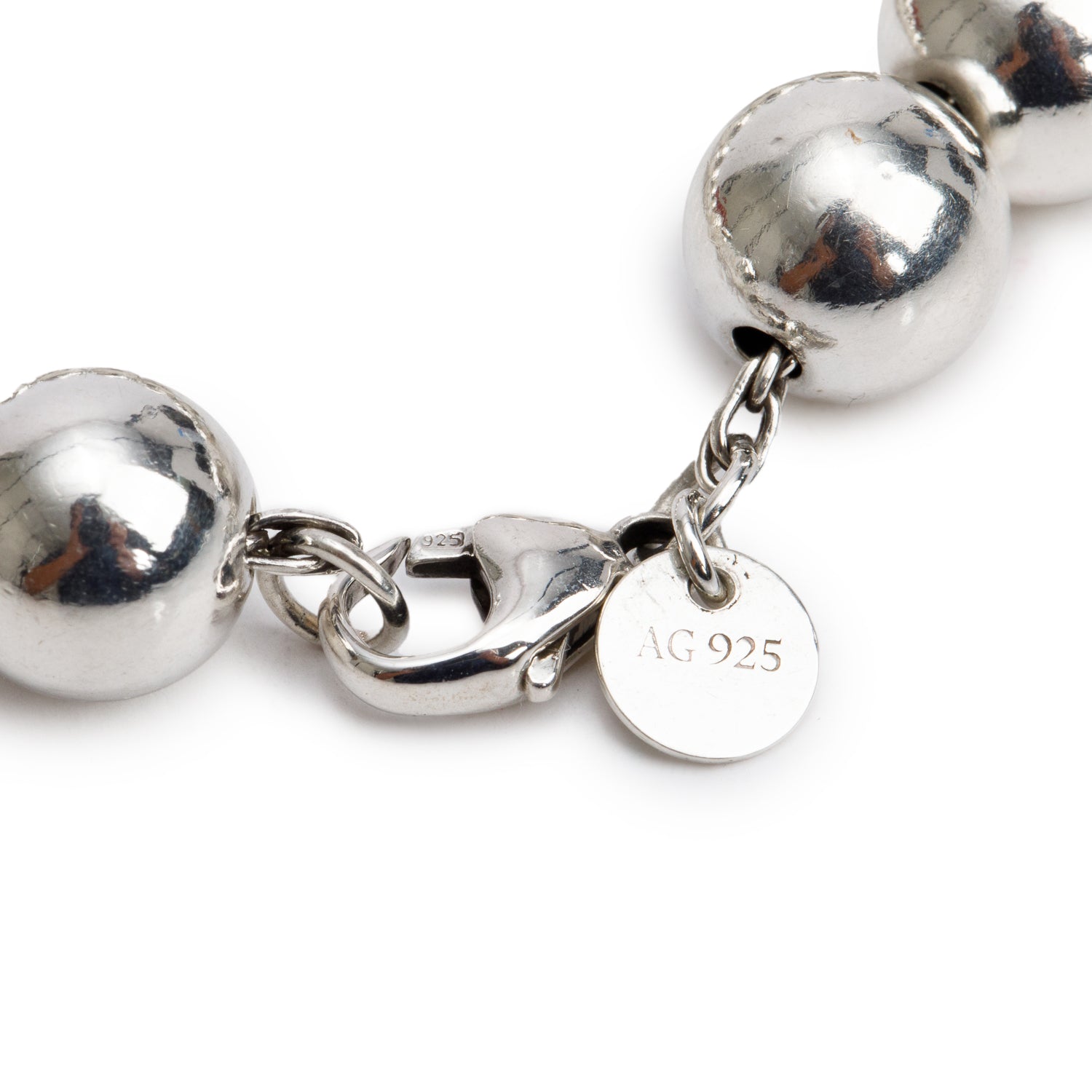 Tiffany & Co. Sterling Silver 10 MM HardWear Ball Bracelet
