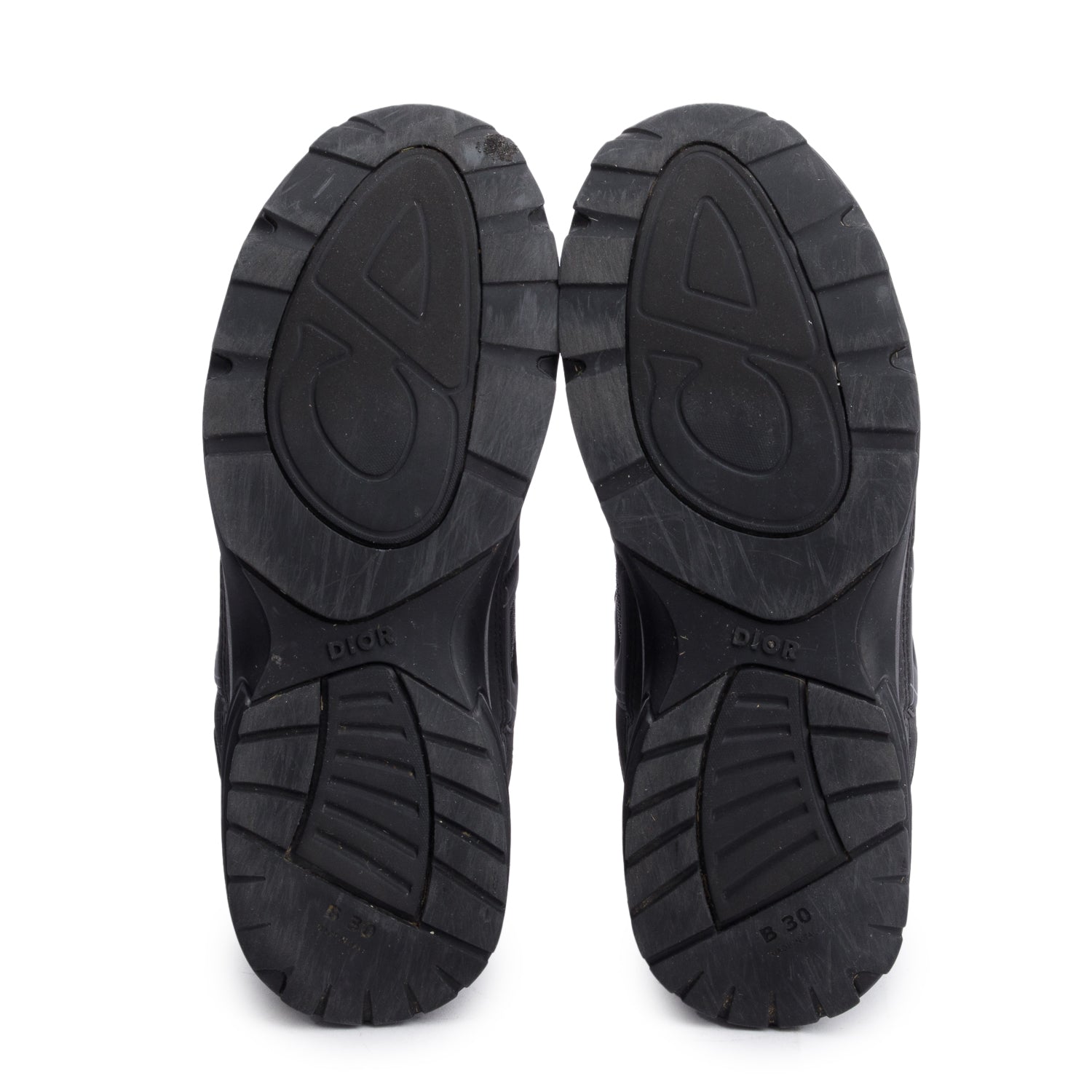 Christian Dior Black Mesh Technical Fabric B30 Sneakers, Size 43 w/ Box