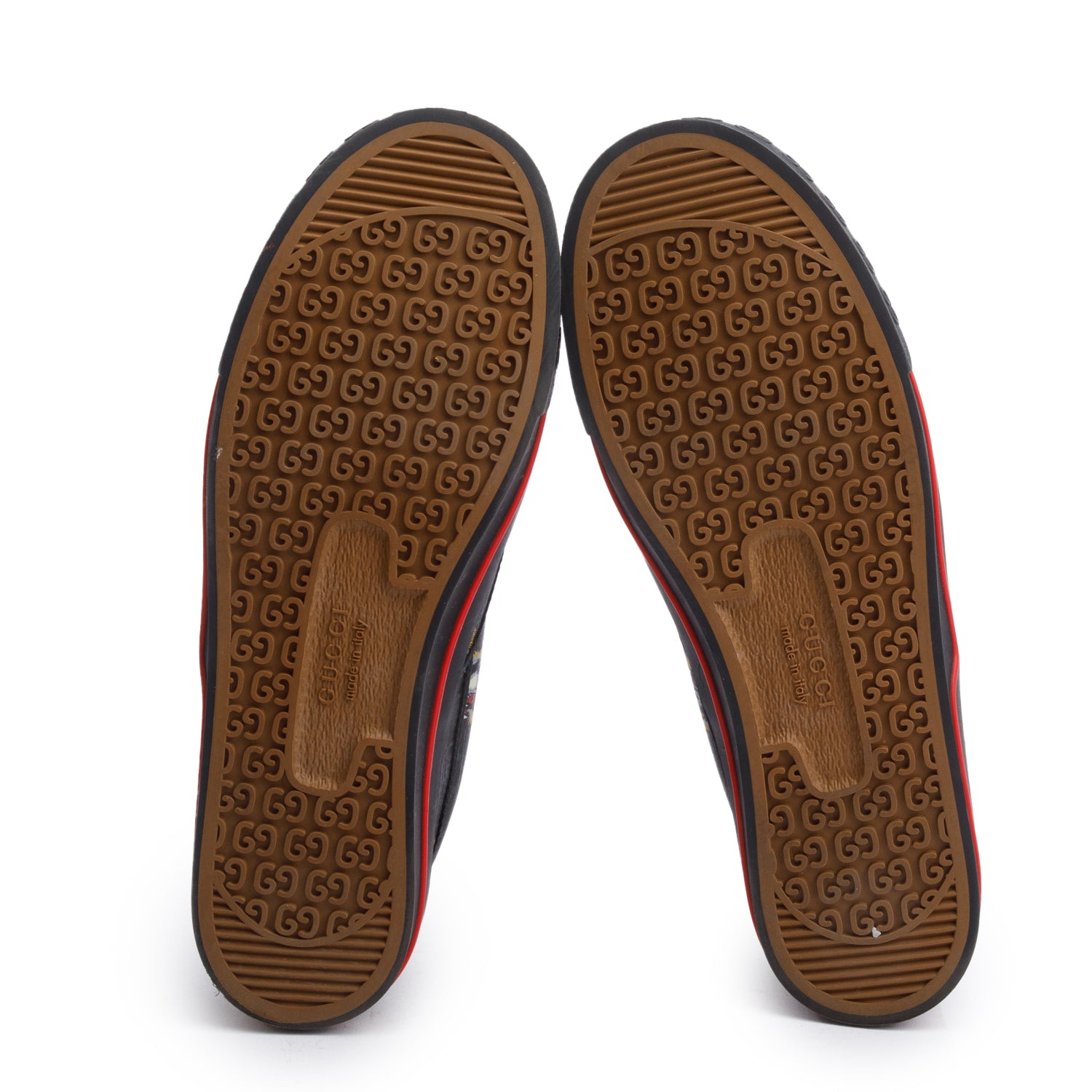 Gucci Black Tigers GG Supreme Canvas Tennis 1977 Slip On Sneakers, Men's Size 10 w/ Box