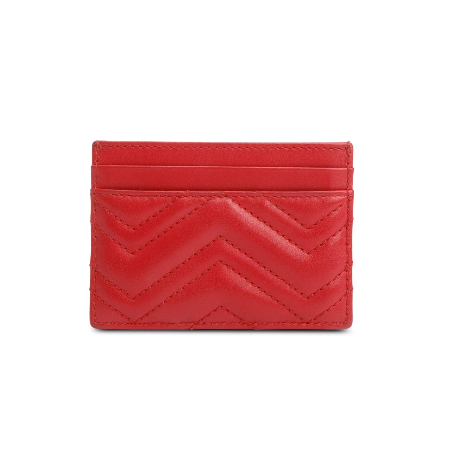 Gucci Red GG Marmont Card Case