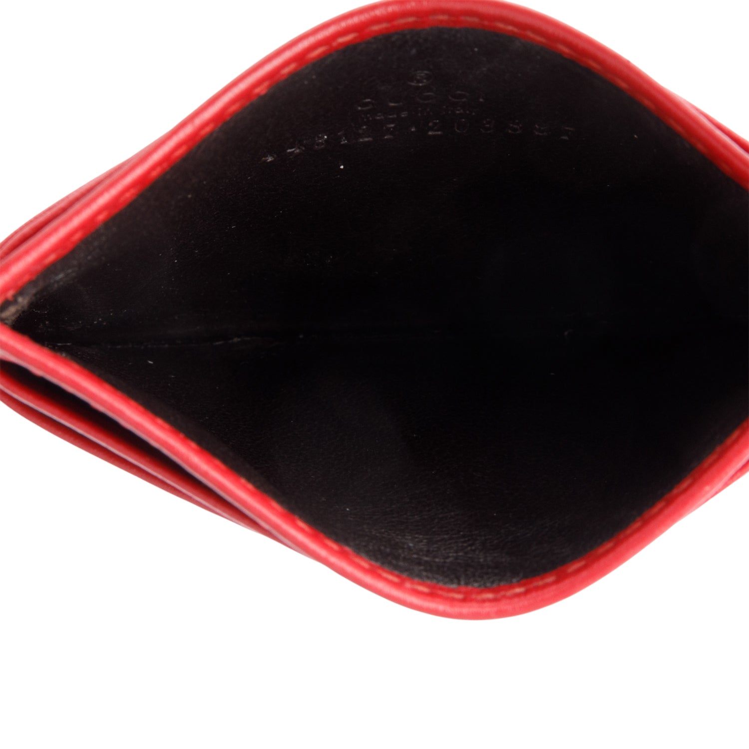 Gucci Red GG Marmont Card Case