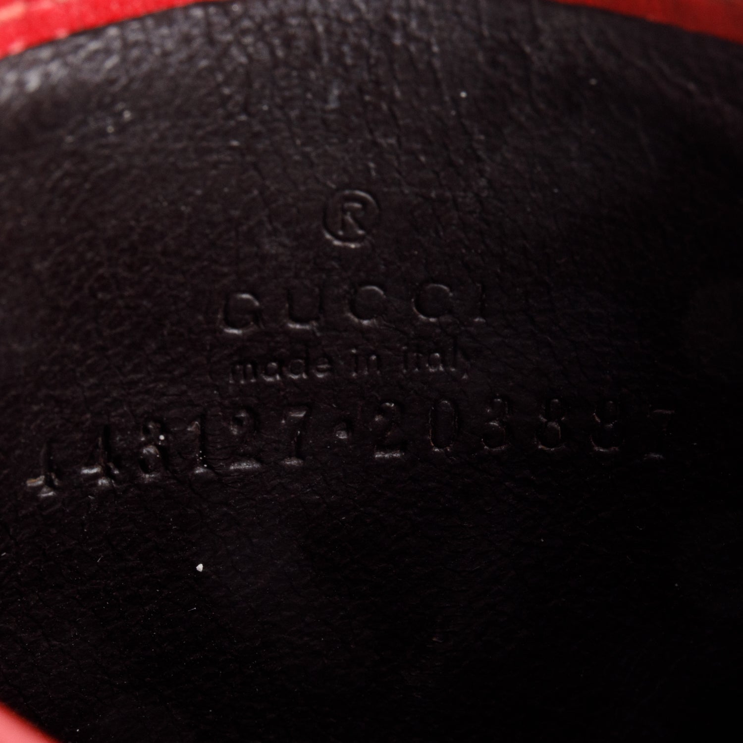 Gucci Red GG Marmont Card Case