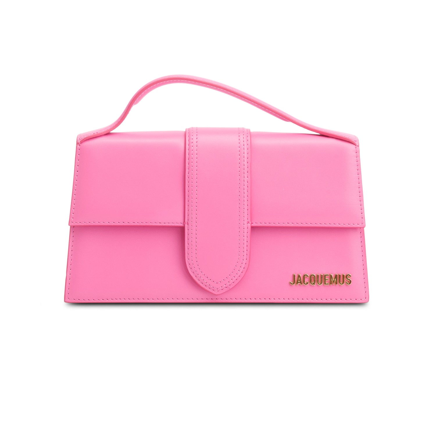 Jacquemus Pink Leather Le Grand Bambino Bag w/ Strap