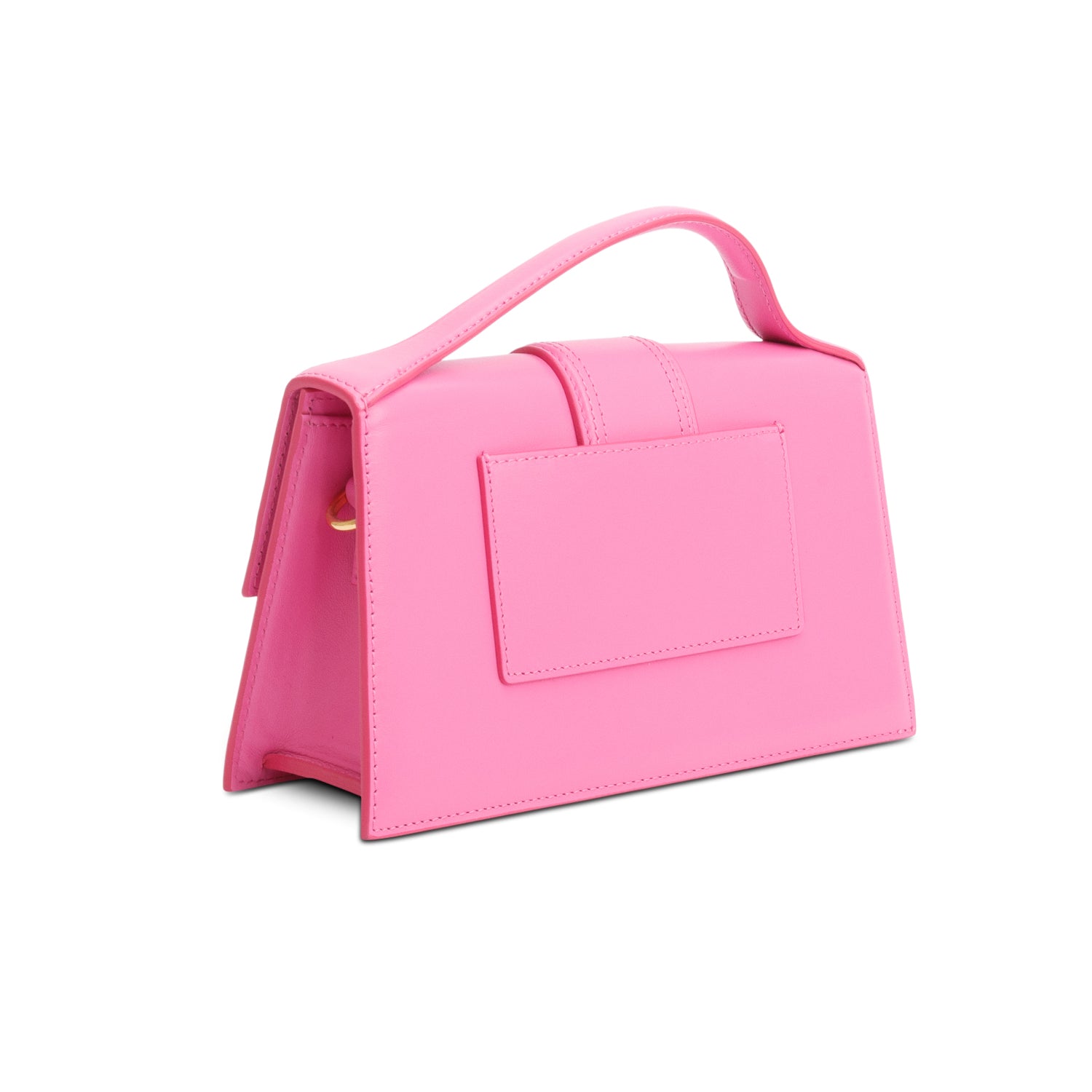 Jacquemus Pink Leather Le Grand Bambino Bag w/ Strap