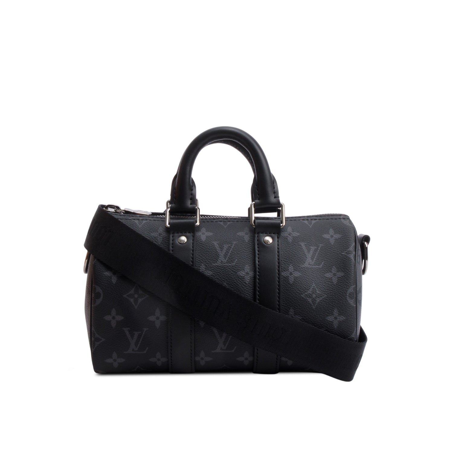 Louis Vuitton Monogram Eclipse Speedy Bandouliere 25 w/ Box & Receipt, Strap