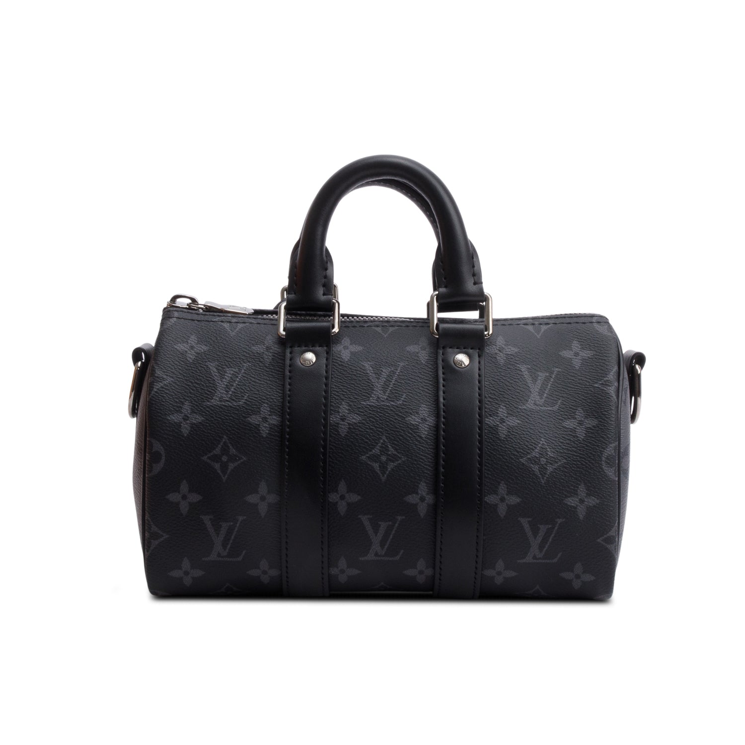 Louis Vuitton Monogram Eclipse Speedy Bandouliere 25 w/ Box & Receipt, Strap