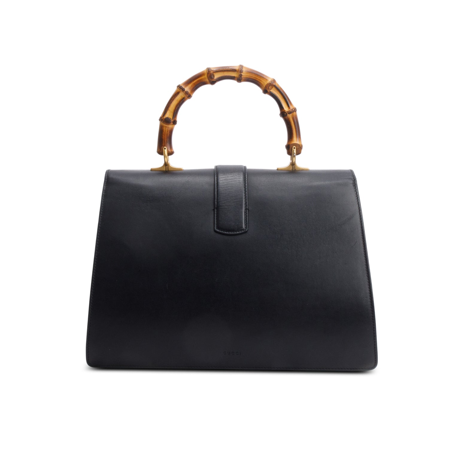 Gucci Black/Red/Green Web Calfskin Leather Large Dionysus Bamboo Top Handle Bag w/ Strap & Box