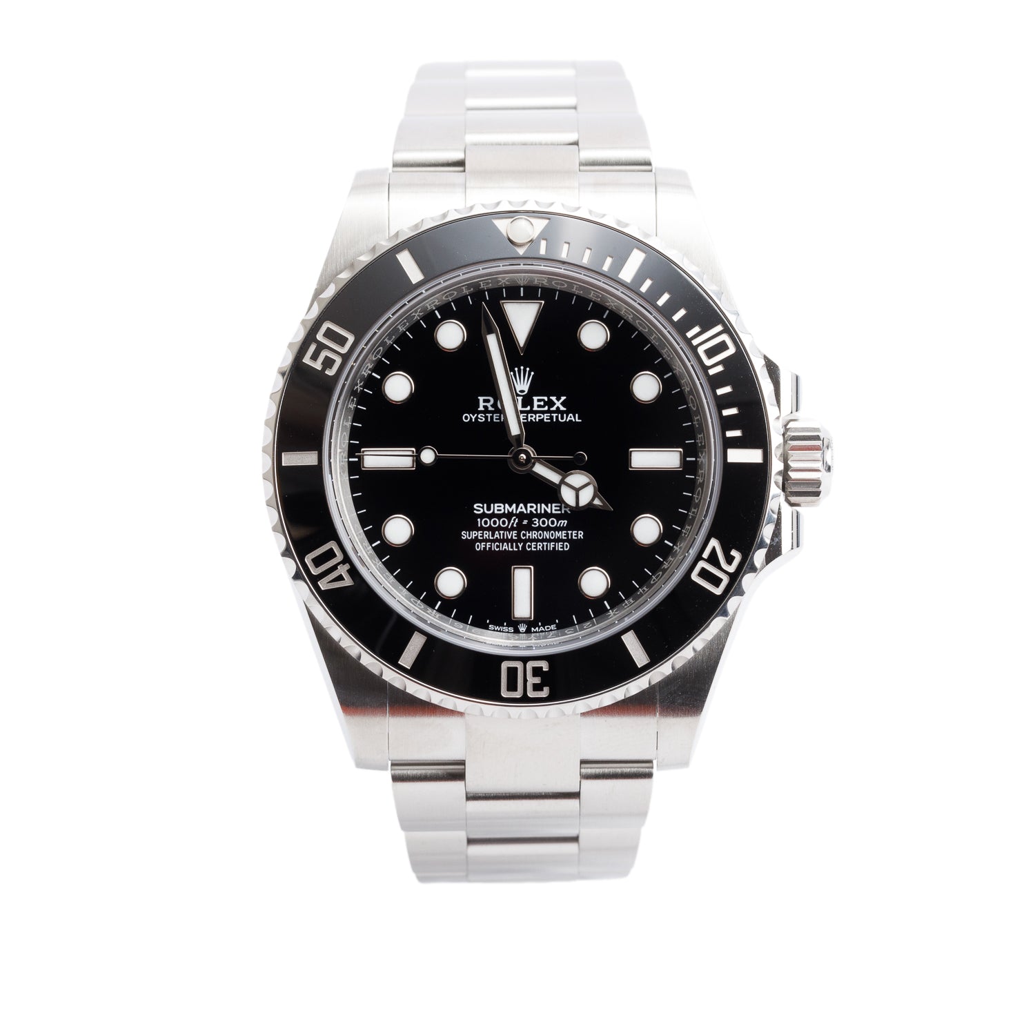 Rolex 2023 Stainless Steel Submariner (No Date) 41 MM Automatic Watch 124060 w/ Box, Receipt & Papers