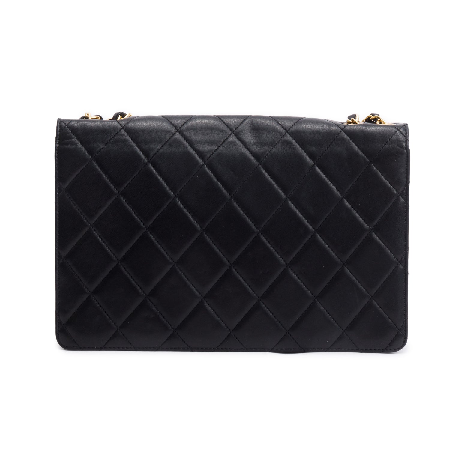 Chanel Beige Lambskin Leather Large Golden Class Flap Bag w/ Box, Receipt & Authenticity Card