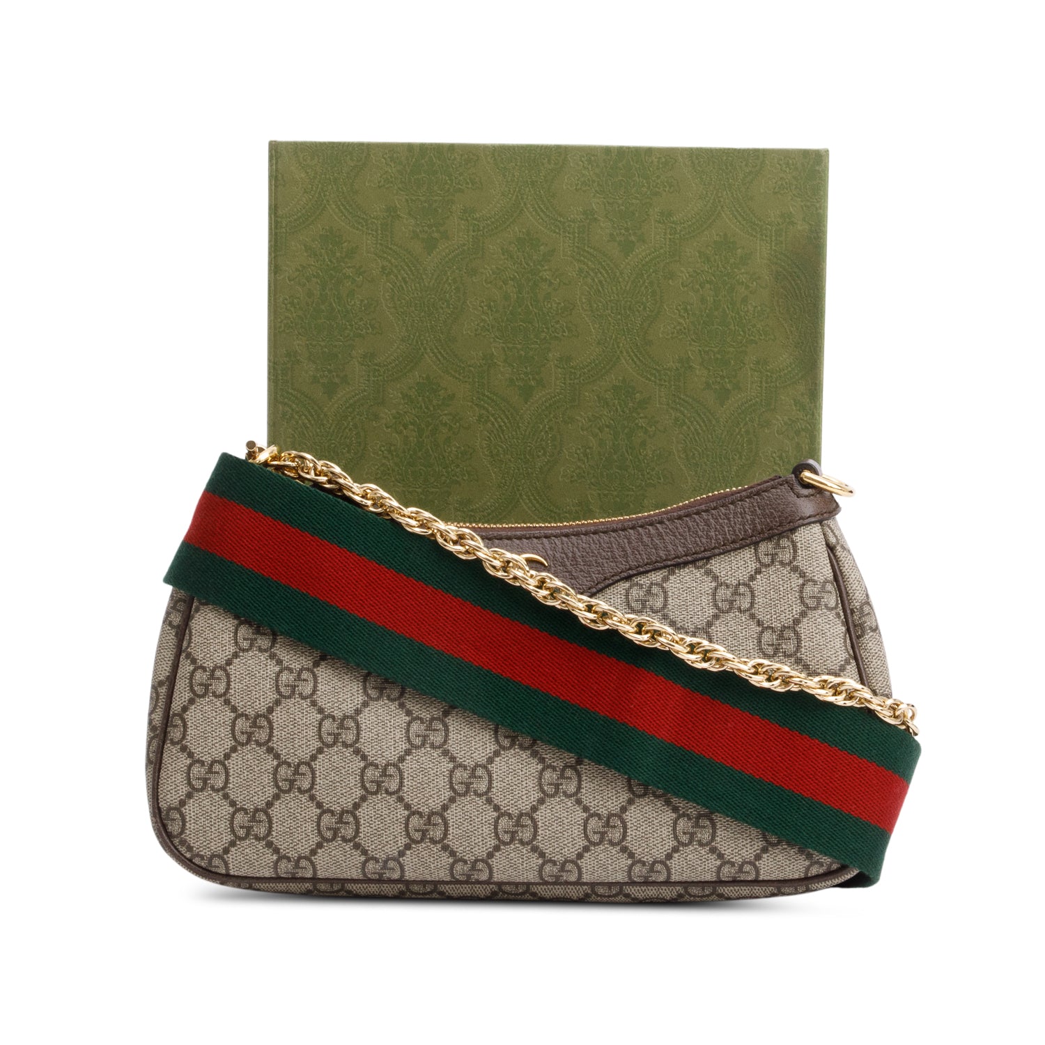 Gucci GG Supreme Ophidia Small Shoulder Bag w/ Strap & Box
