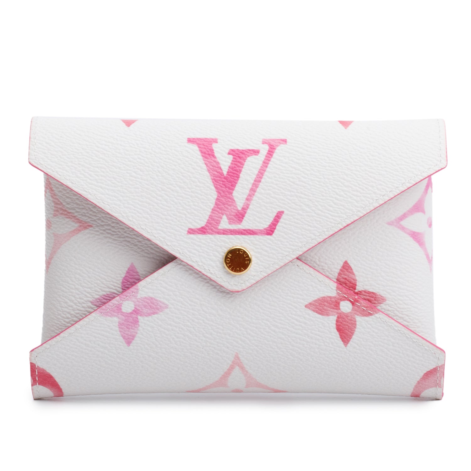 Louis Vuitton White/Pink Monogram By The Pool Kirigami Pochette MM & PM w/ Box