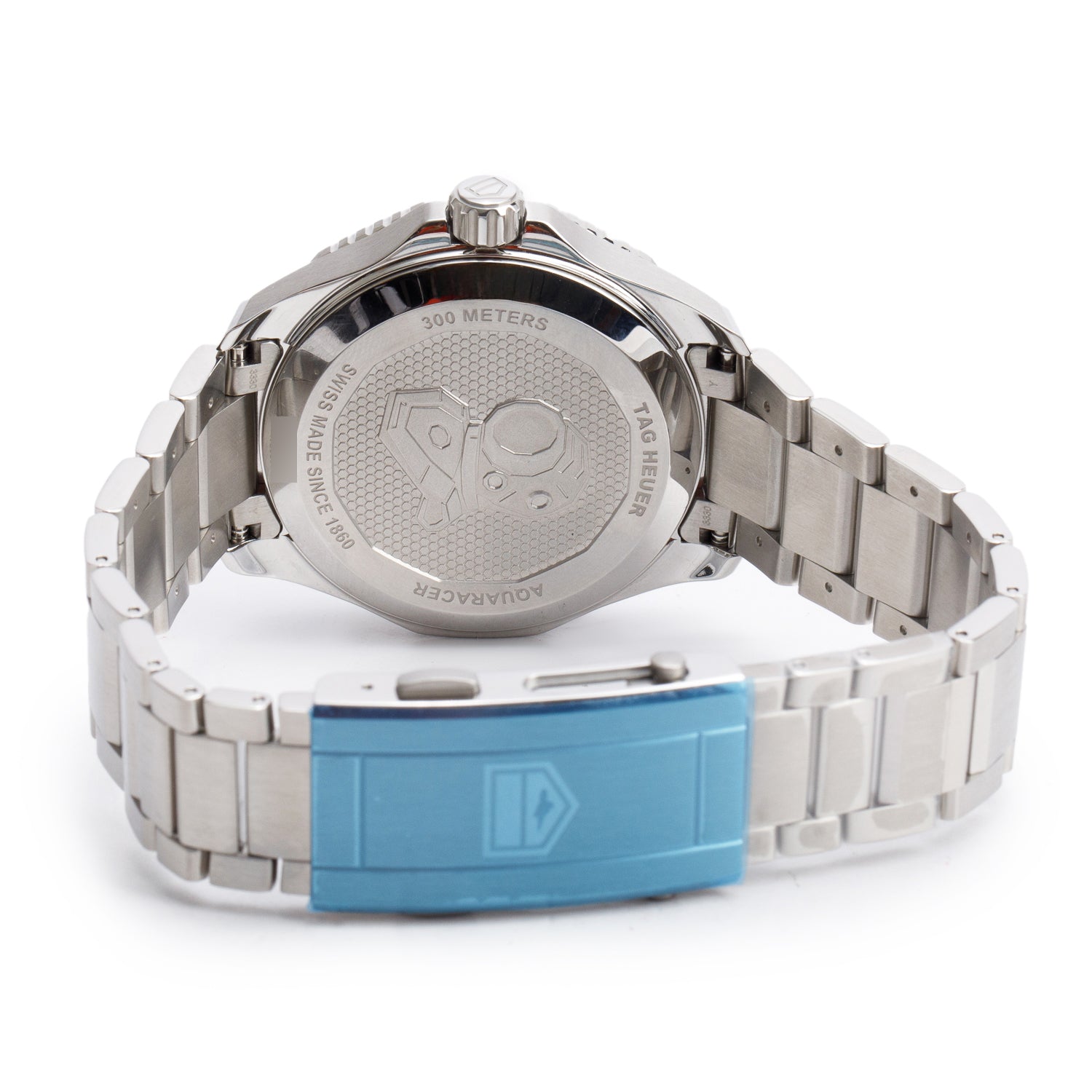 Tag Heuer 2025 Stainless Steel Aquaracer Professional 300M GMT 42 MM Automatic Watch Green Dial WBP5115 w/ Box, Receipt & Papers