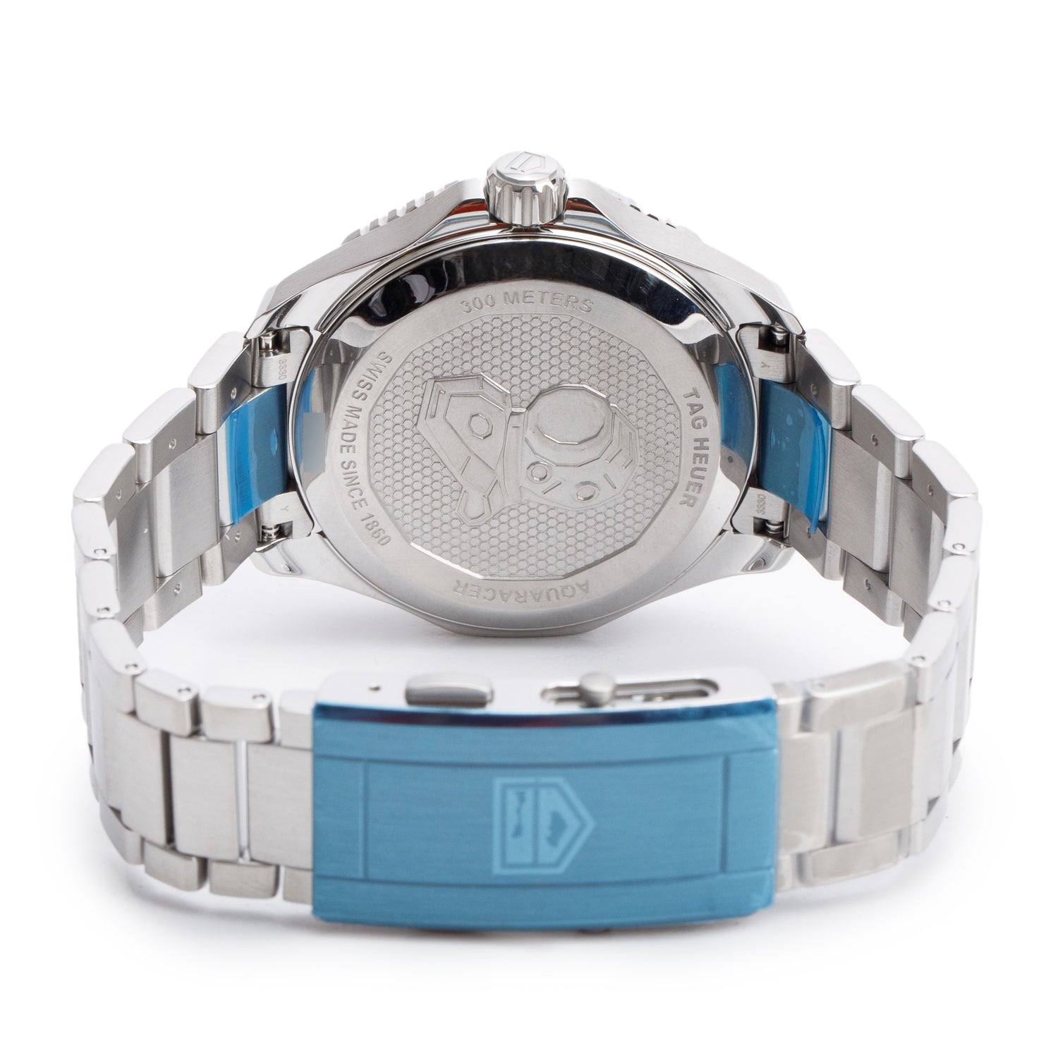 Tag Heuer Stainless Steel Aquaracer Professional 300M GMT 42 MM Automatic Watch Blue Dial WBP5114 w/ Box & Papers