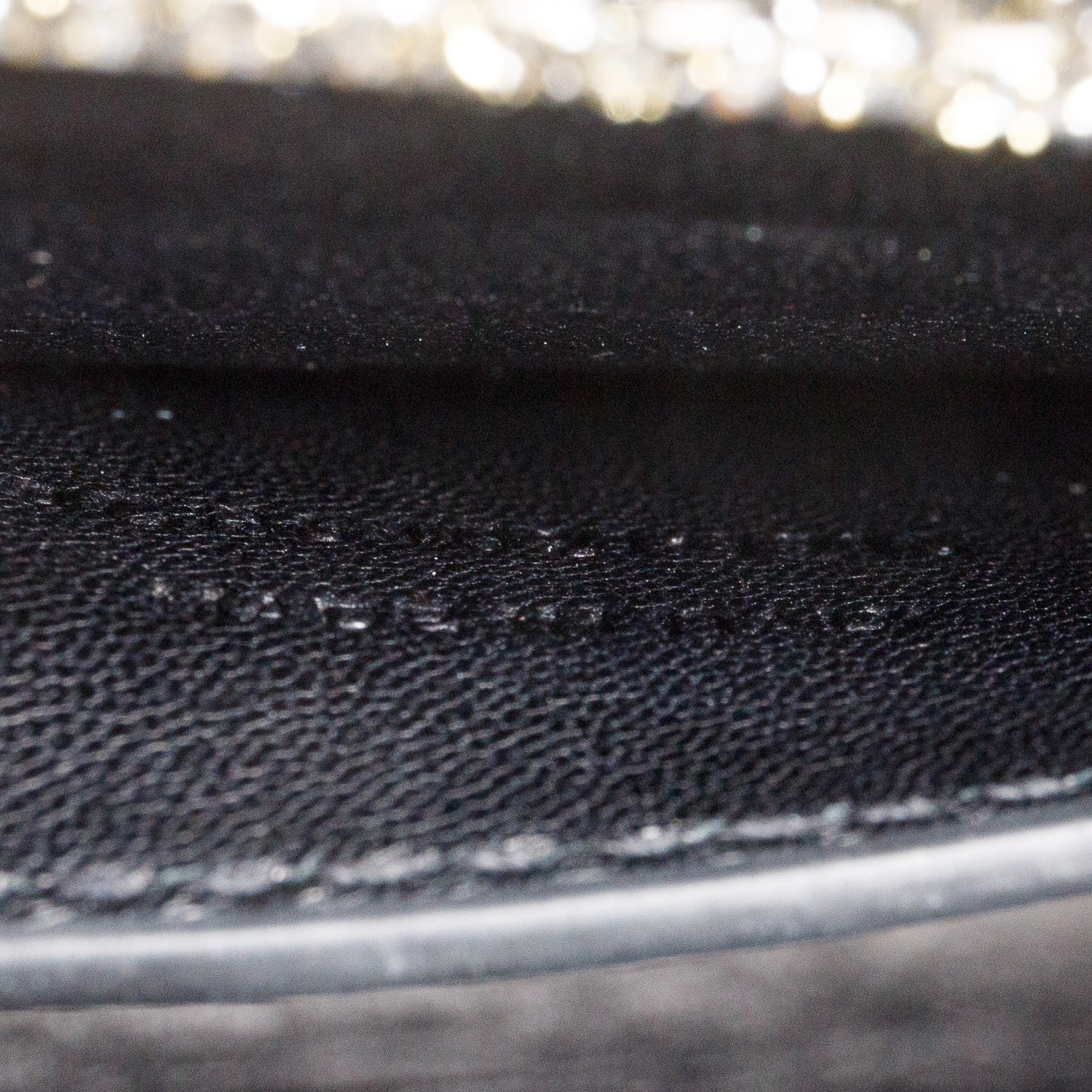 Saint Laurent Metallic Grey Glitter Canvas Medium Kate Bag