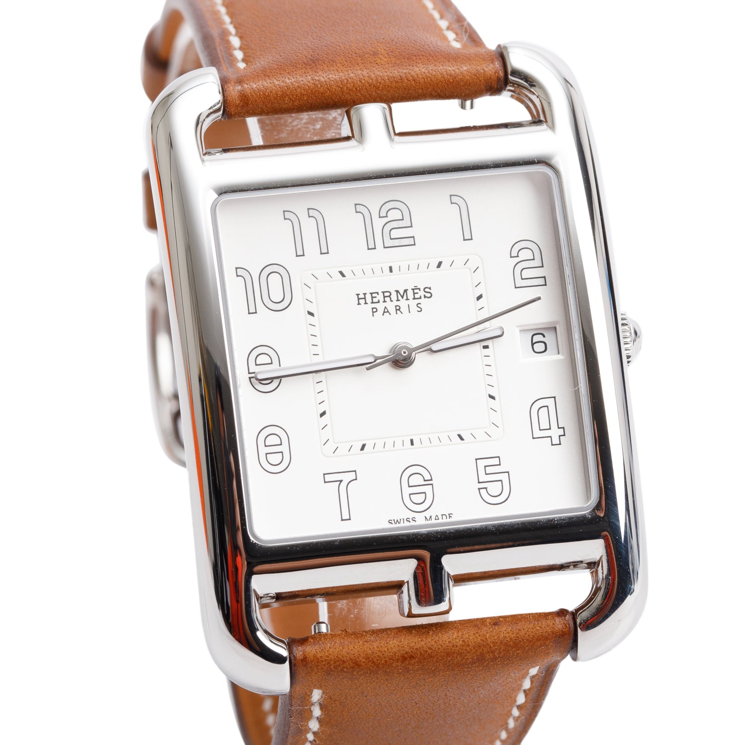 Hermes 2025 Stainless Steel Cape Cod 41 MM Quartz Watch, Extra Large Model w/ Box & Papers