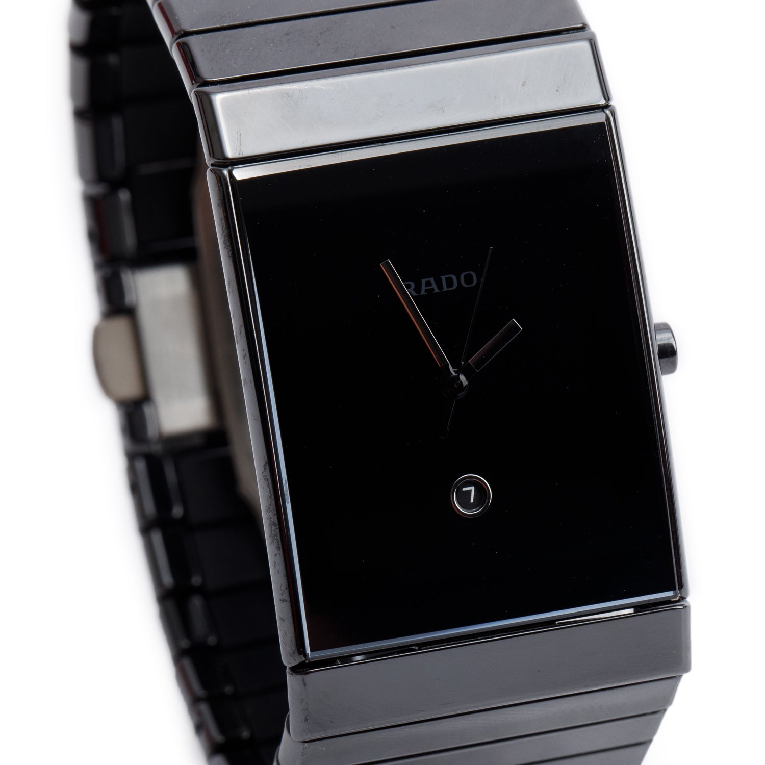 Rado Titanium & Black Ceramic DiaStar 27 MM Quartz Watch