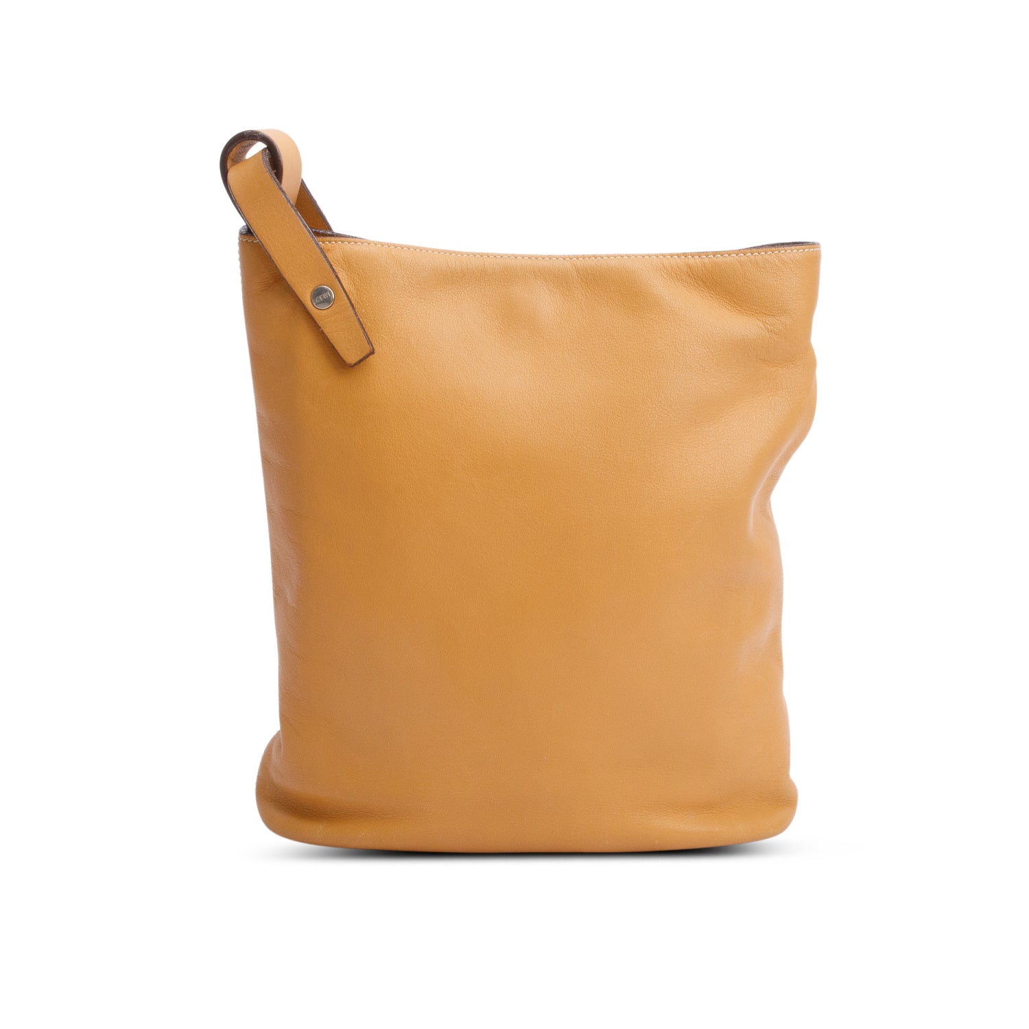 Loewe Brown Calfskin Leather Small Asymmetric Shoulder Bag