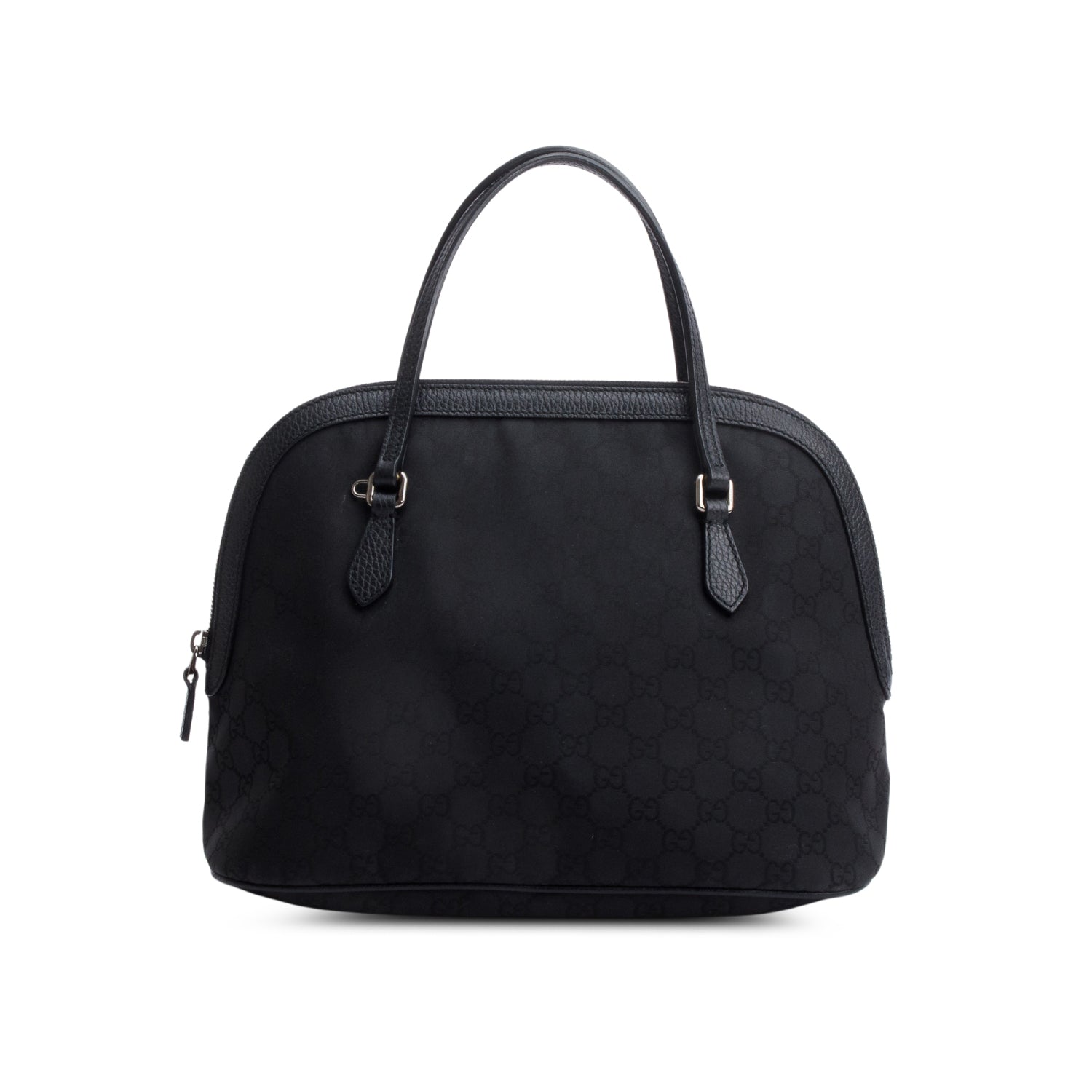 Gucci Black GG Canvas Dome Bag w/ Strap
