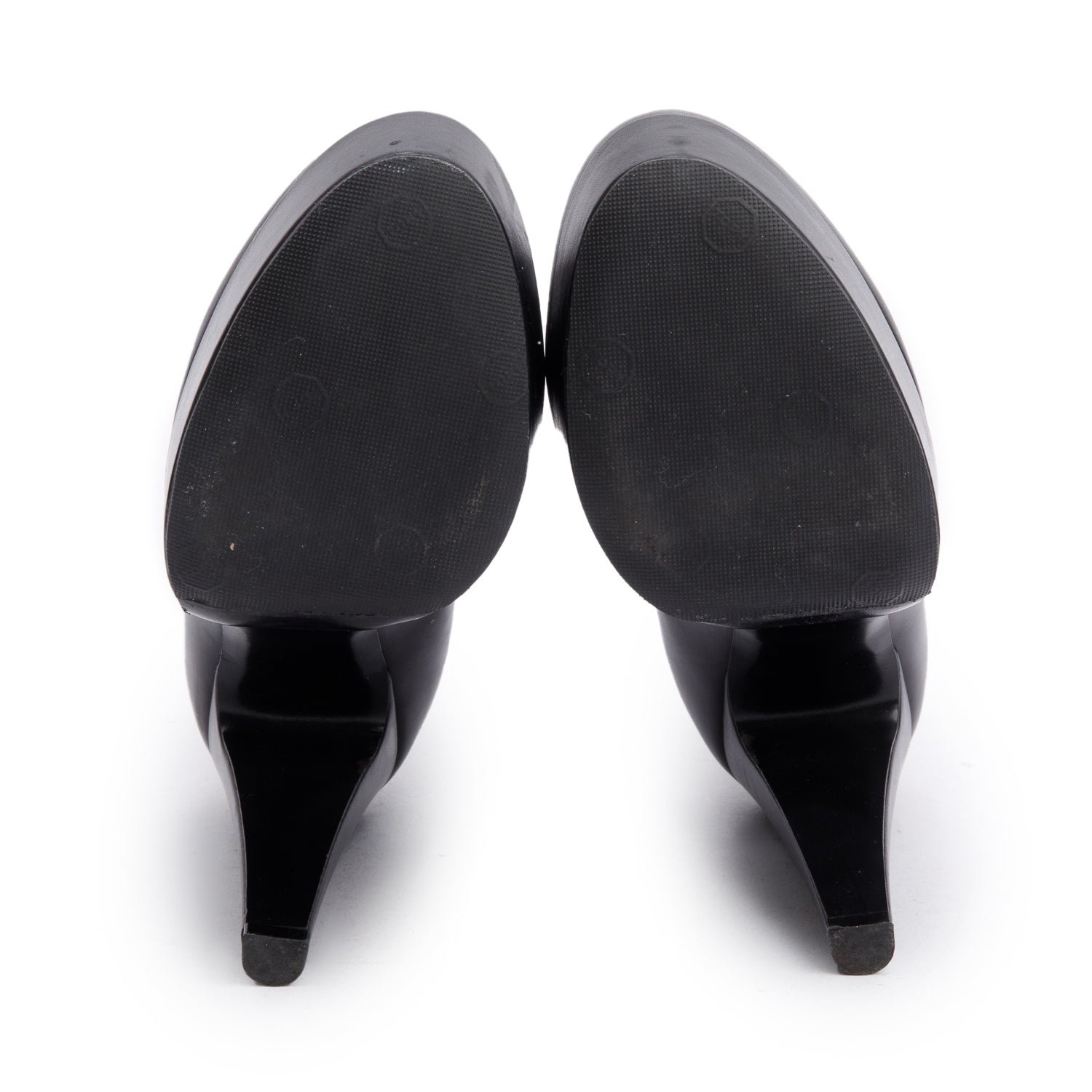 Louis Vuitton 2022 Black Leather Monogram Afterglow Platform Ankle Boots, Size 38