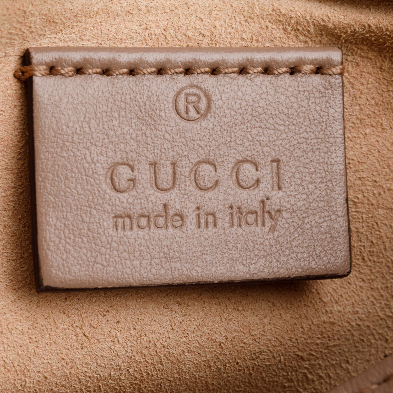 Gucci Taupe GG Marmont Matelasse Leather Super Mini Bag