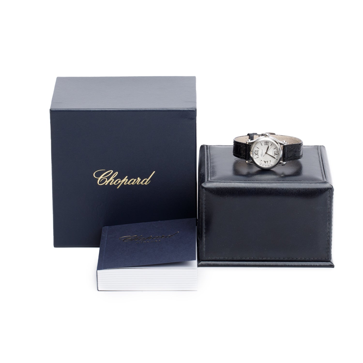 Chopard Stainless Steel Diamond Happy Sport 30 MM Automatic Watch w/ Box