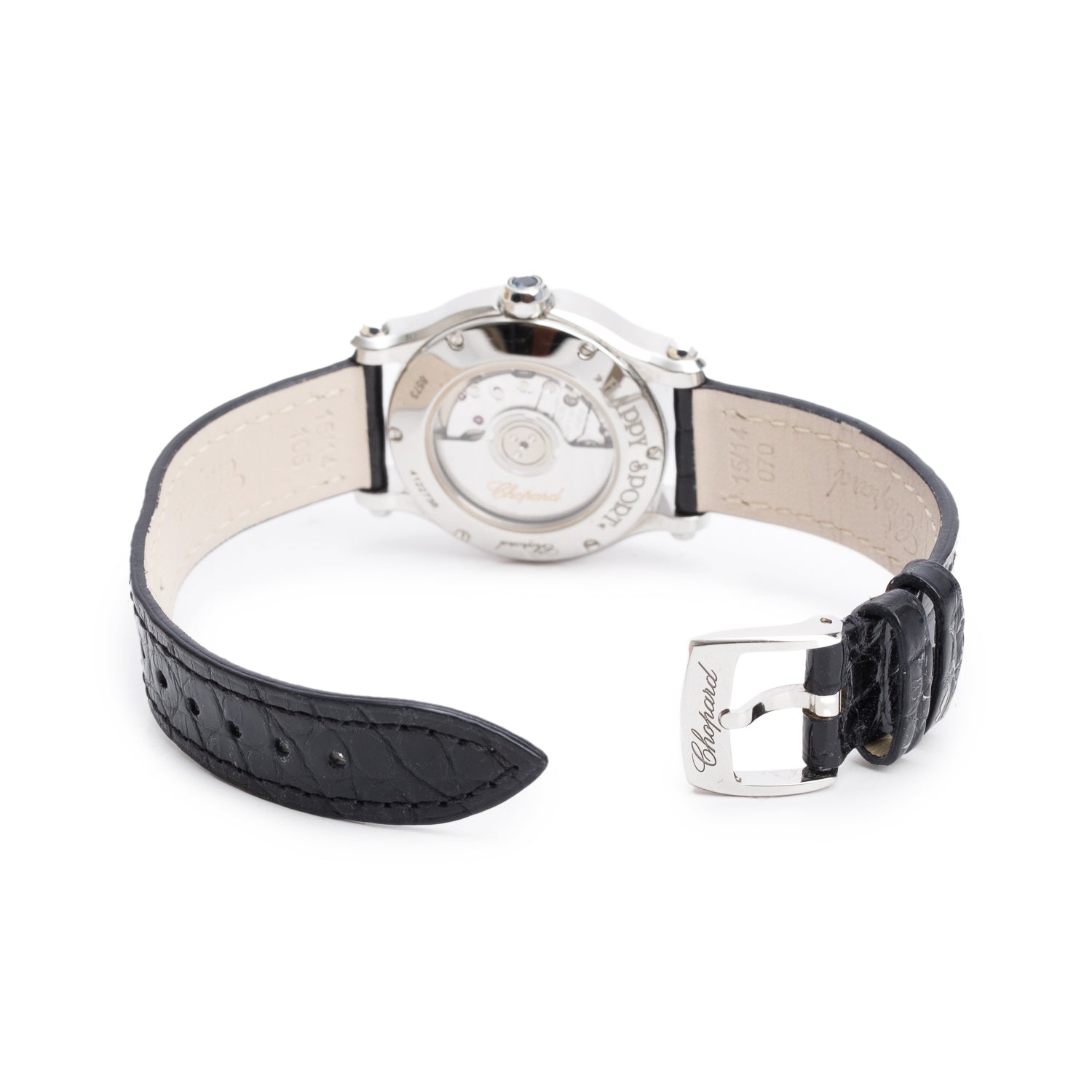 Chopard Stainless Steel Diamond Happy Sport 30 MM Automatic Watch w/ Box