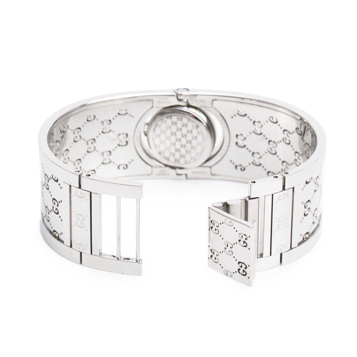 Gucci Stainless Steel Diamond Bezel Twirl Quartz Watch YA112503