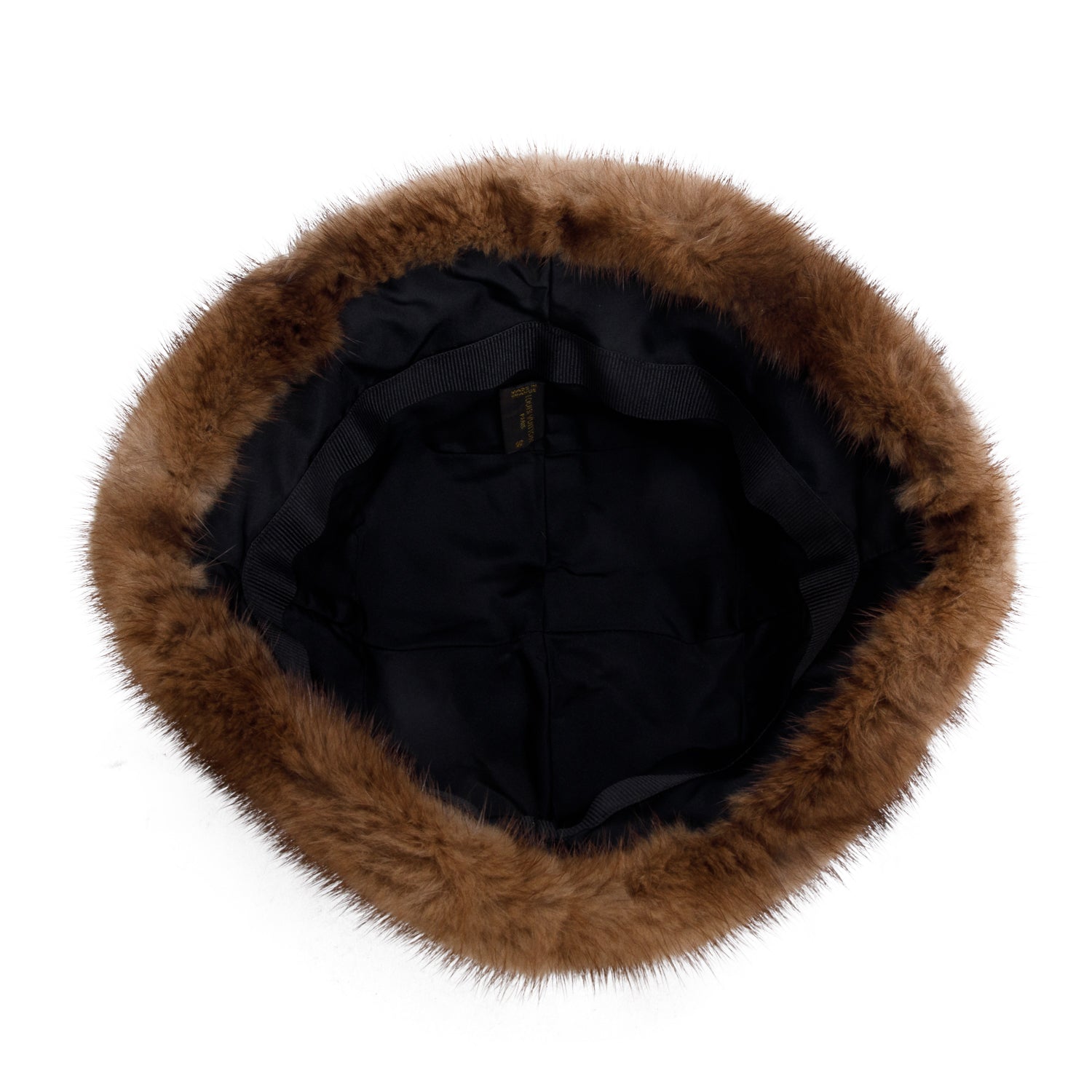 Louis Vuitton Brown Monogram Mink Bell Hat, Size S