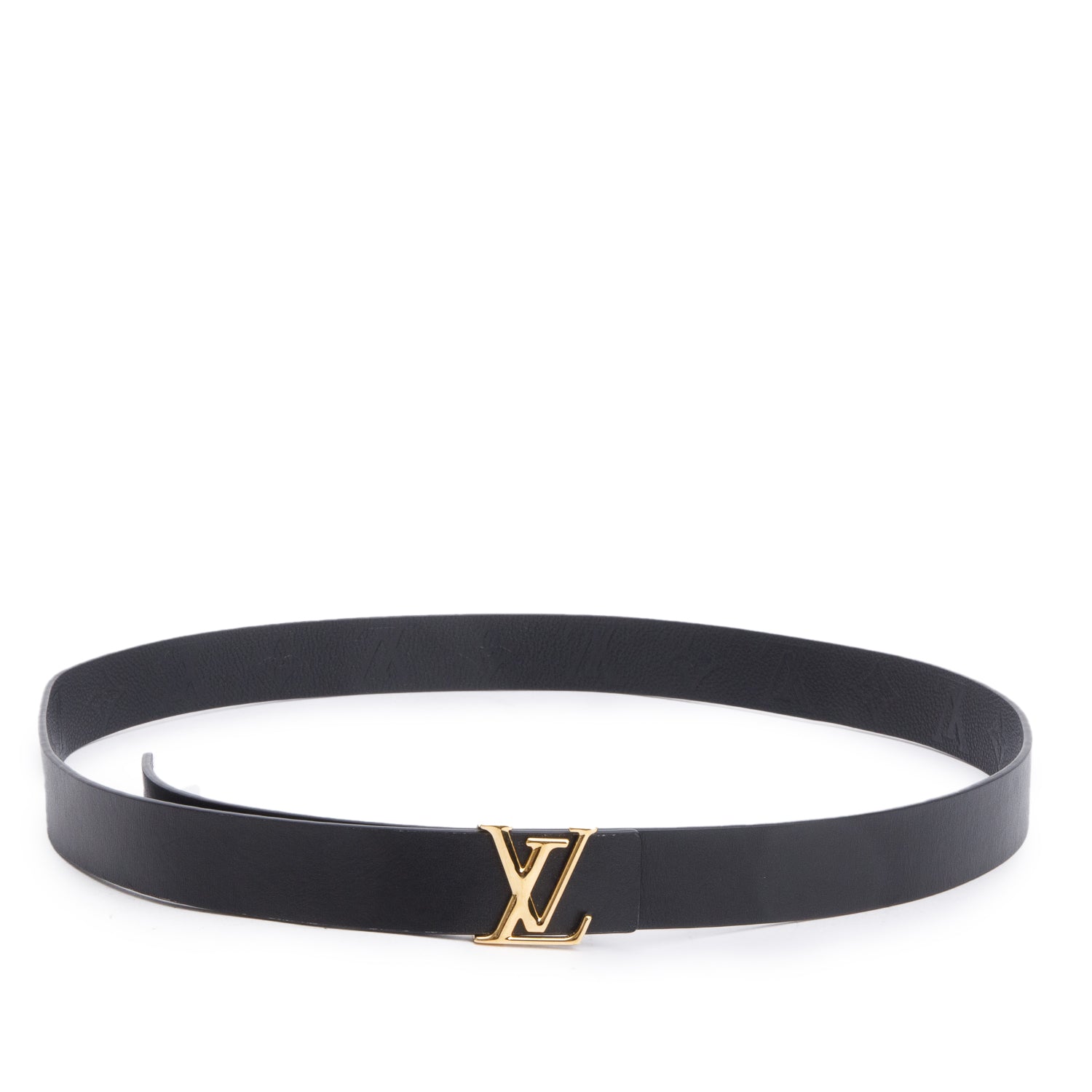 Louis Vuitton 2023 Black Monogram Empreinte Leather Iconic 30 MM Reversible Belt 110 44