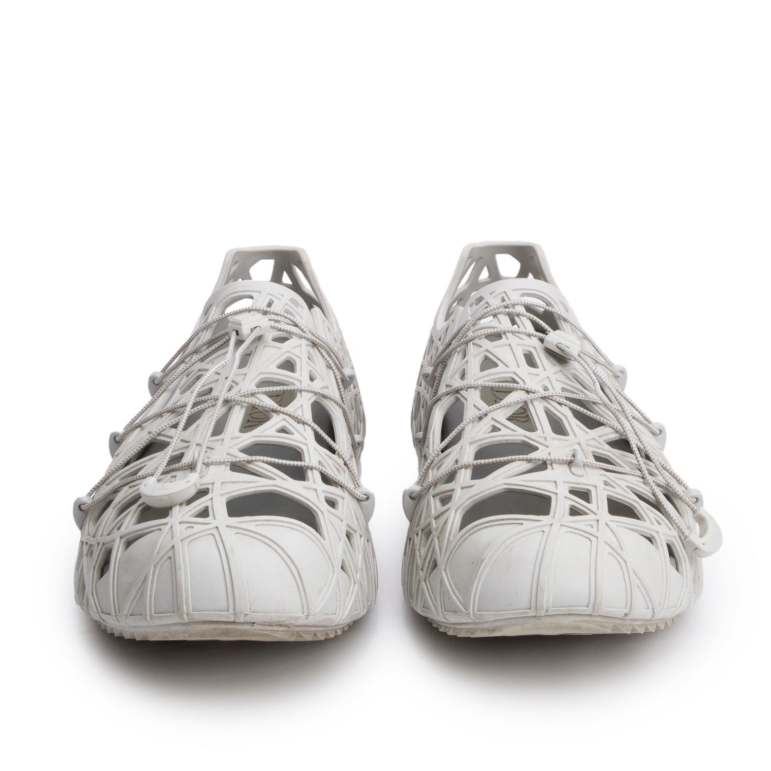 Christian Dior Grey Rubber Warp Sandal Sneakers, Men's Size 44