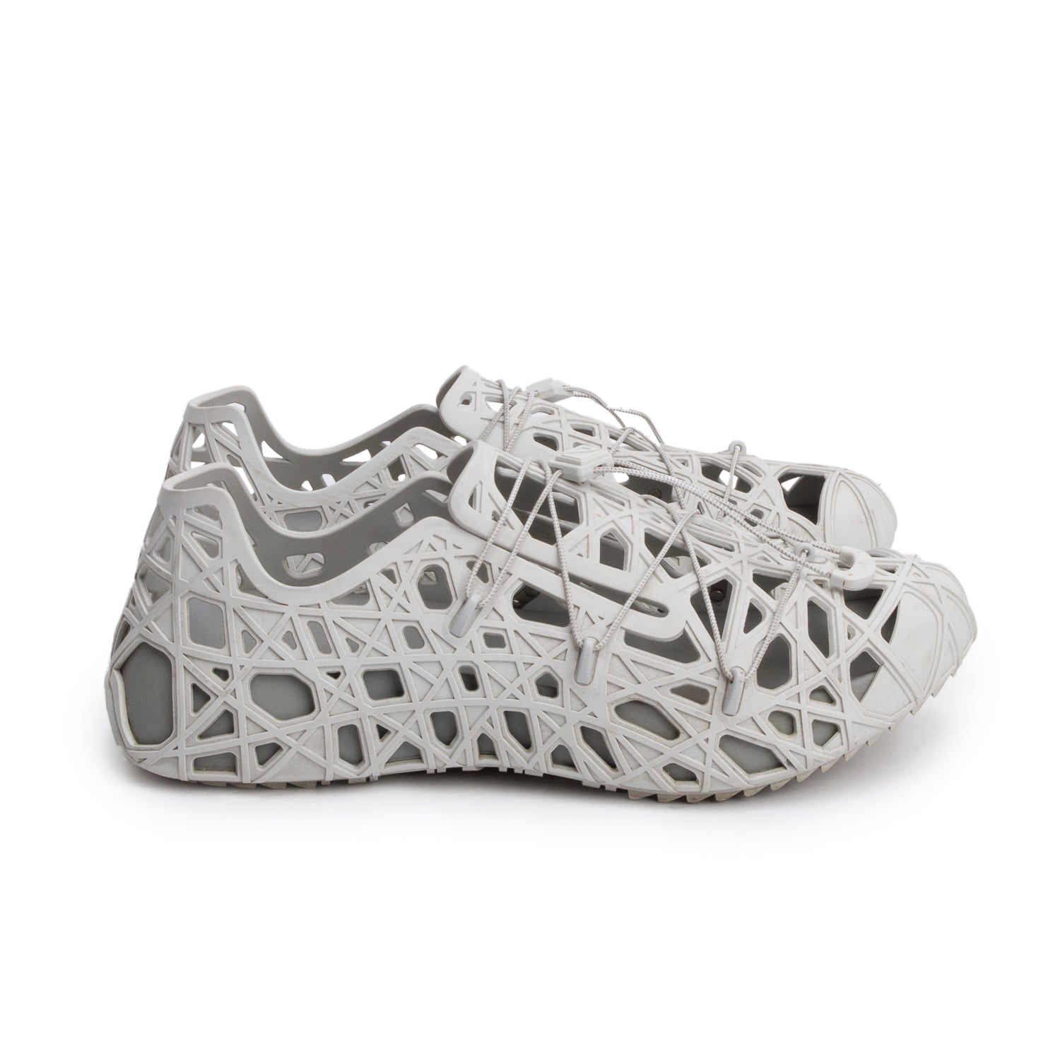 Christian Dior Grey Rubber Warp Sandal Sneakers, Men's Size 44