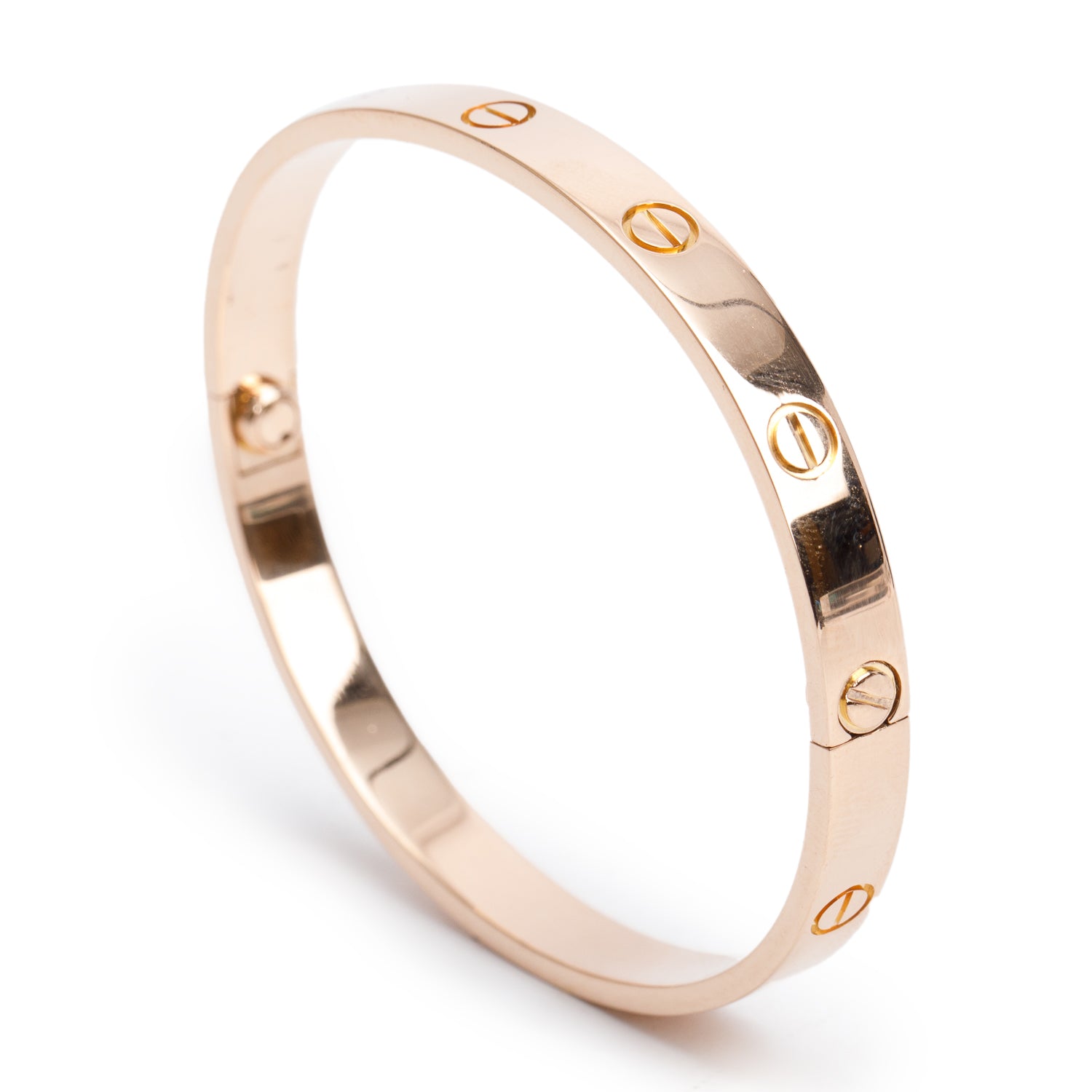 Cartier 18k Rose Gold Love Bracelet, Classic Model, Size 18