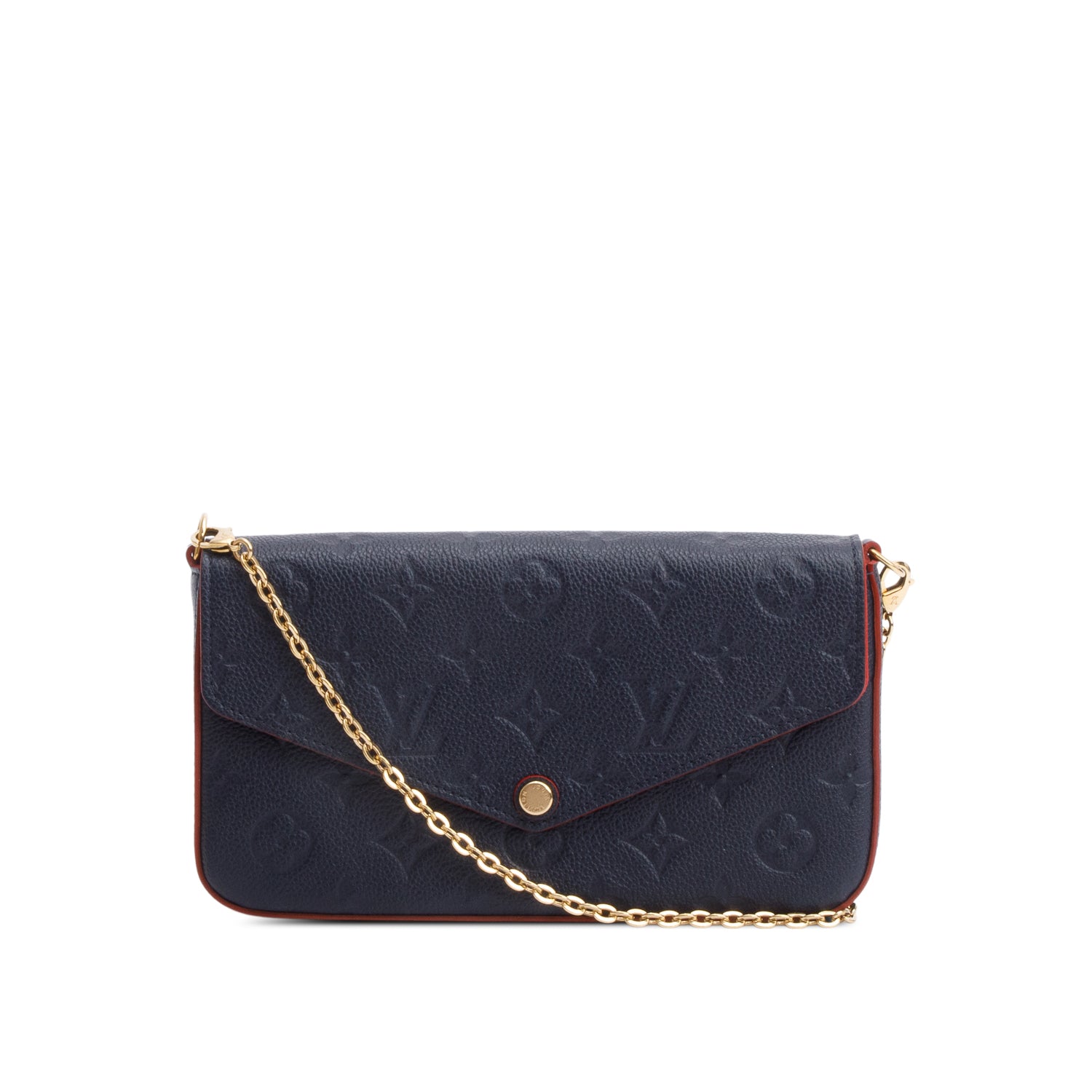 Louis Vuitton 2020 Navy Monogram Empreinte Pochette Felicie w/ Inserts & Box