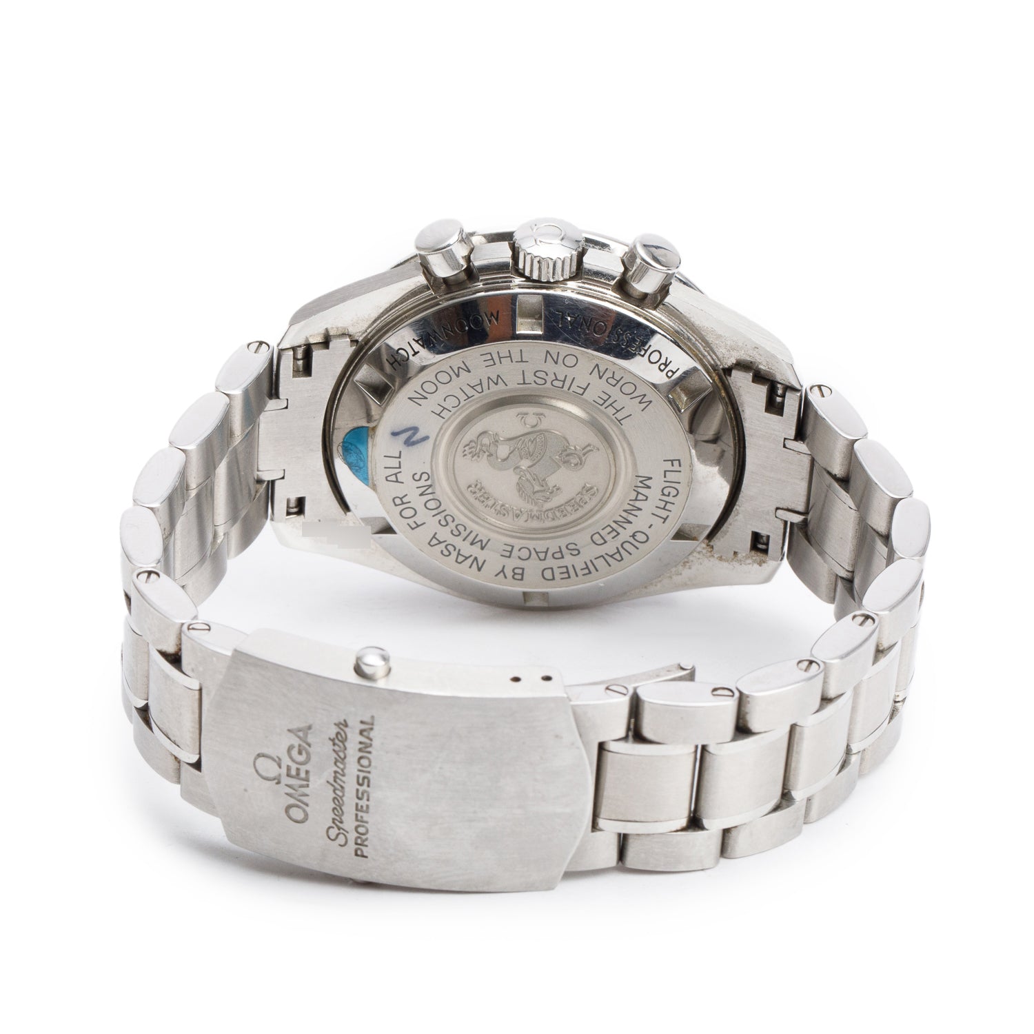 Omega Stainless Steel Speedmaster Moonwatch Professional 42 MM Watch w/ Box & Papers