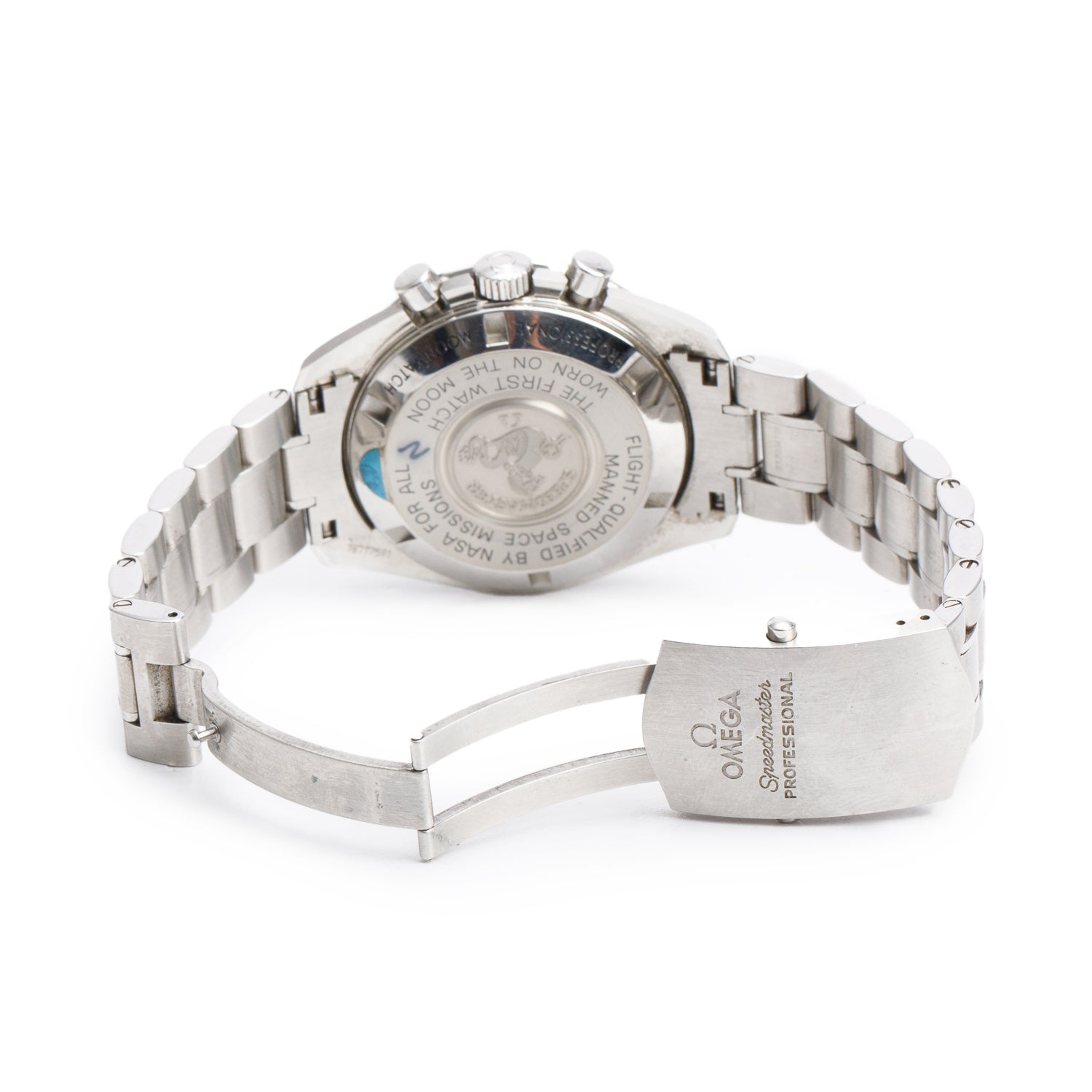 Omega Stainless Steel Speedmaster Moonwatch Professional 42 MM Watch w/ Box & Papers