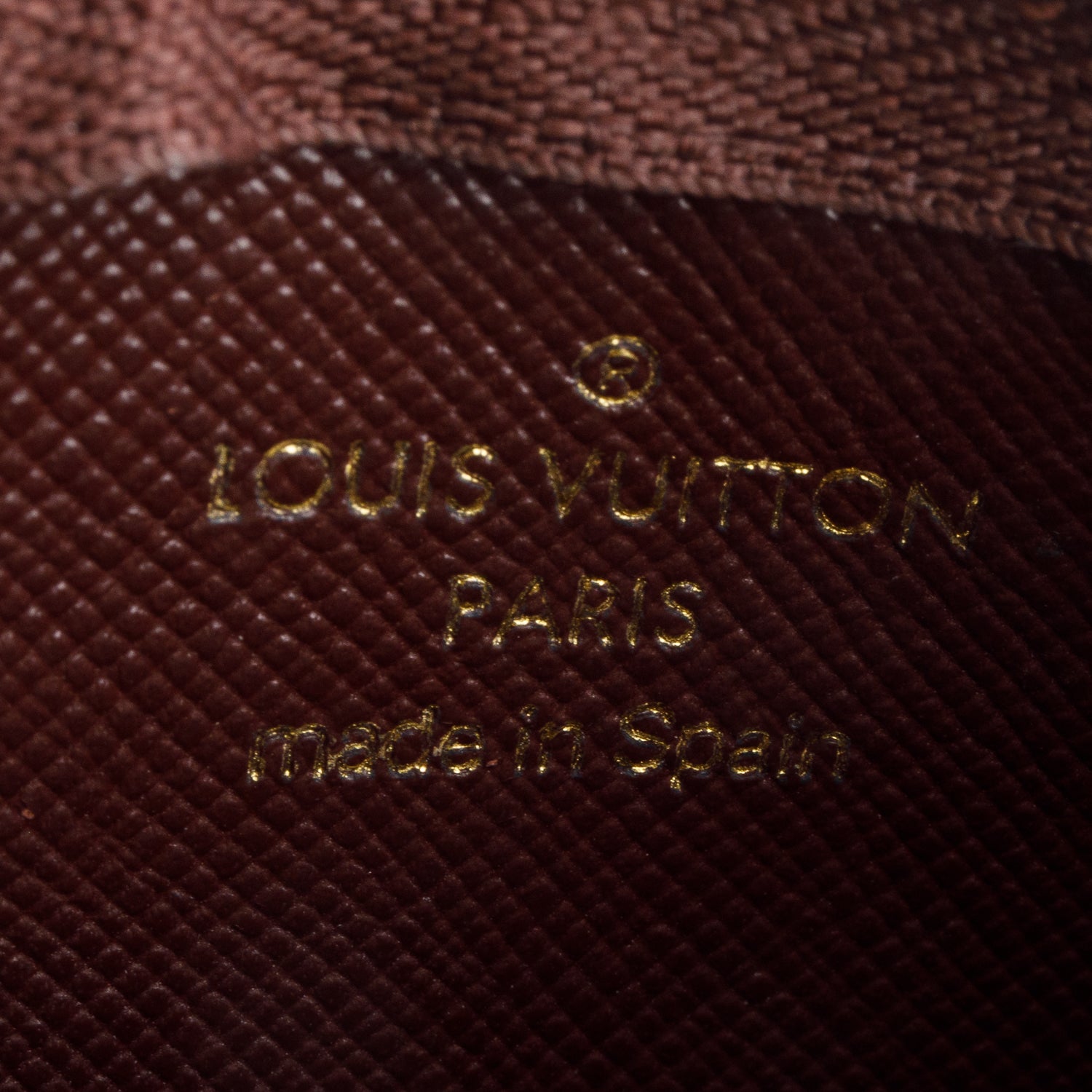 Louis Vuitton Burgundy Monogram Mini Lin Key Pouch