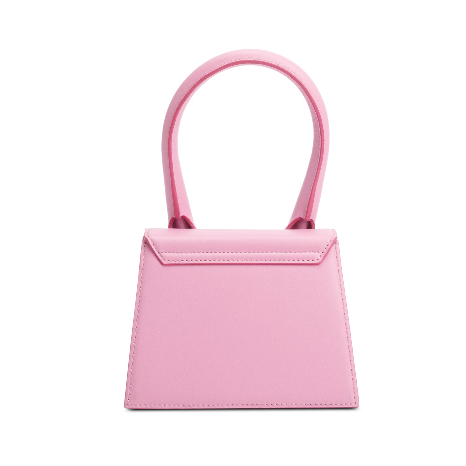 Jacquemus Pink Calfskin Leather Le Chiquito Moyen Bag w/ Strap