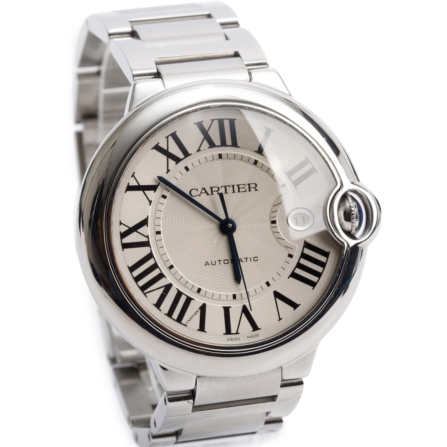Cartier Stainless Steel Ballon Bleu de Cartier 42 MM Automatic Watch 3001 w/ Box