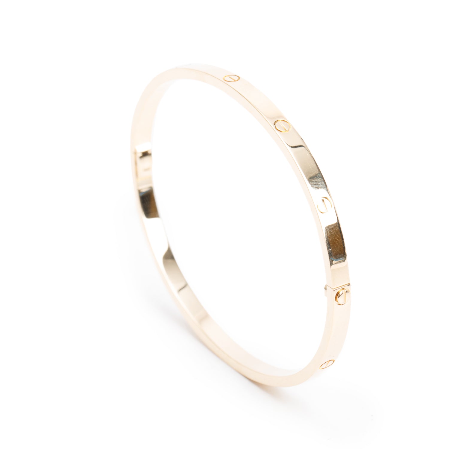 Cartier 2023 18k Yellow Gold 3.65 MM Love Bracelet, Small Model, Size 18 w/ Box & Certificate