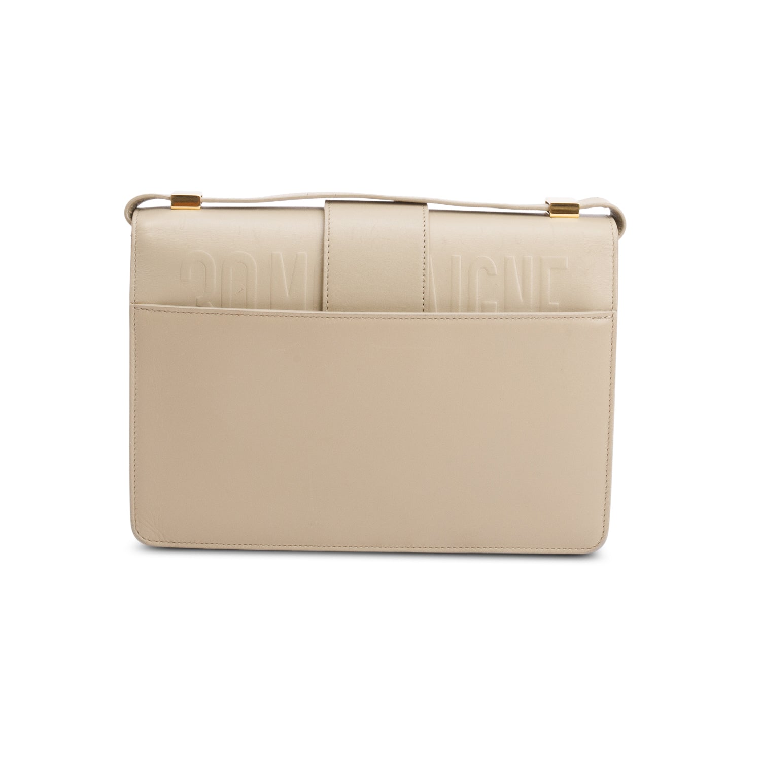 Christian Dior 2020 Beige Leather Medium 30 Montaigne Bag