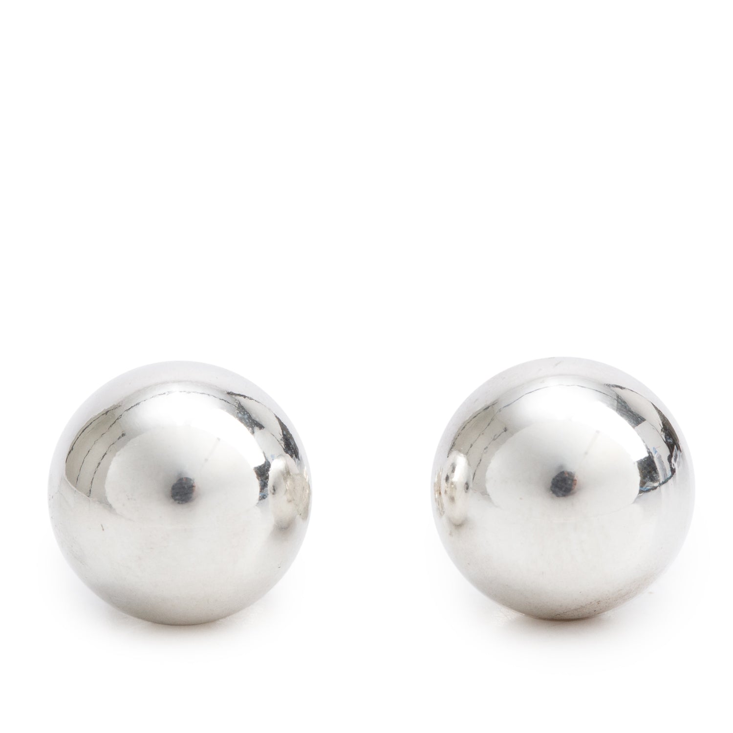 Tiffany & Co. Sterling Silver HardWear 10 MM Ball Earrings